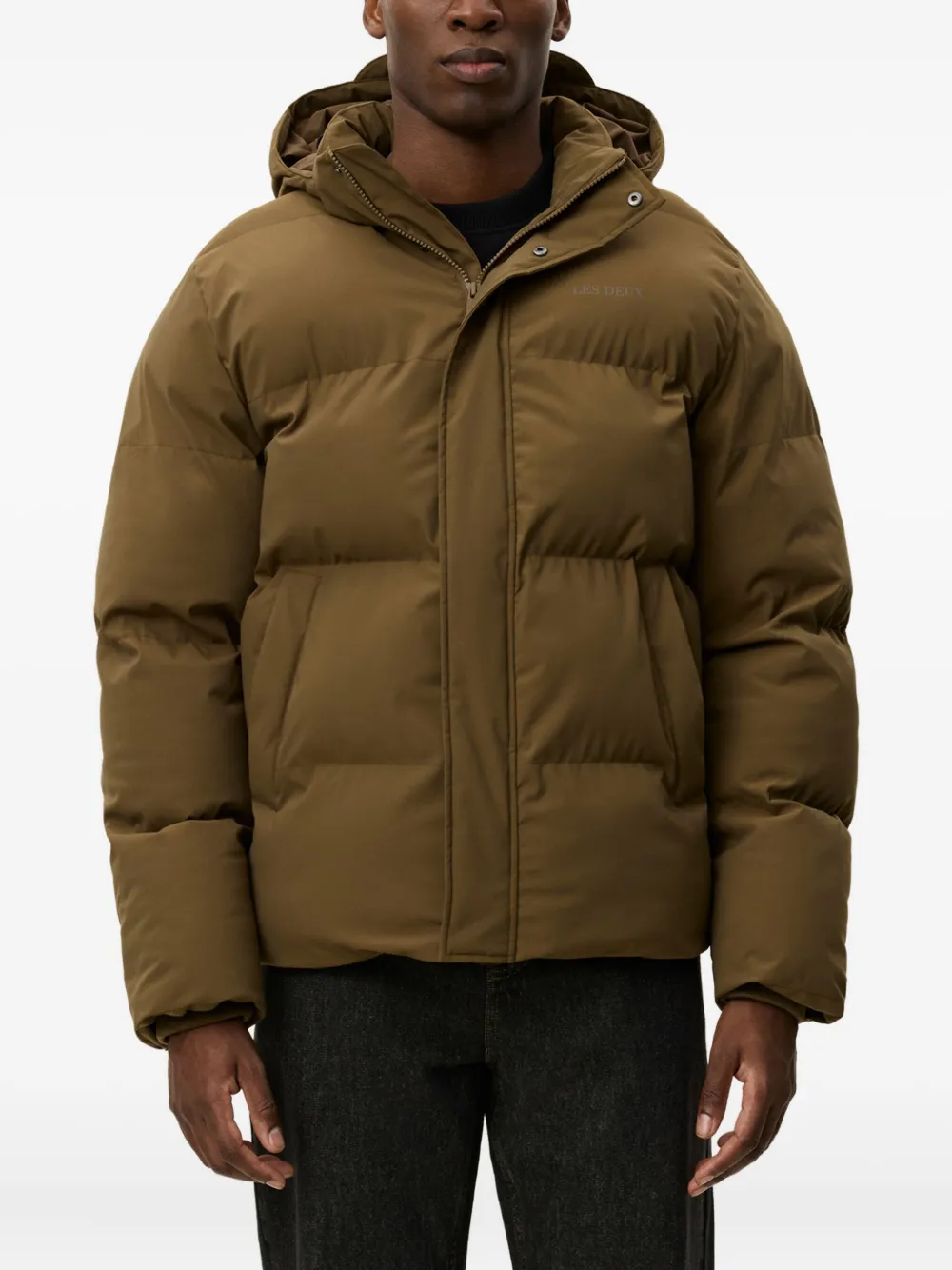 Les Deux Montreal Puffer Jacket In Brown