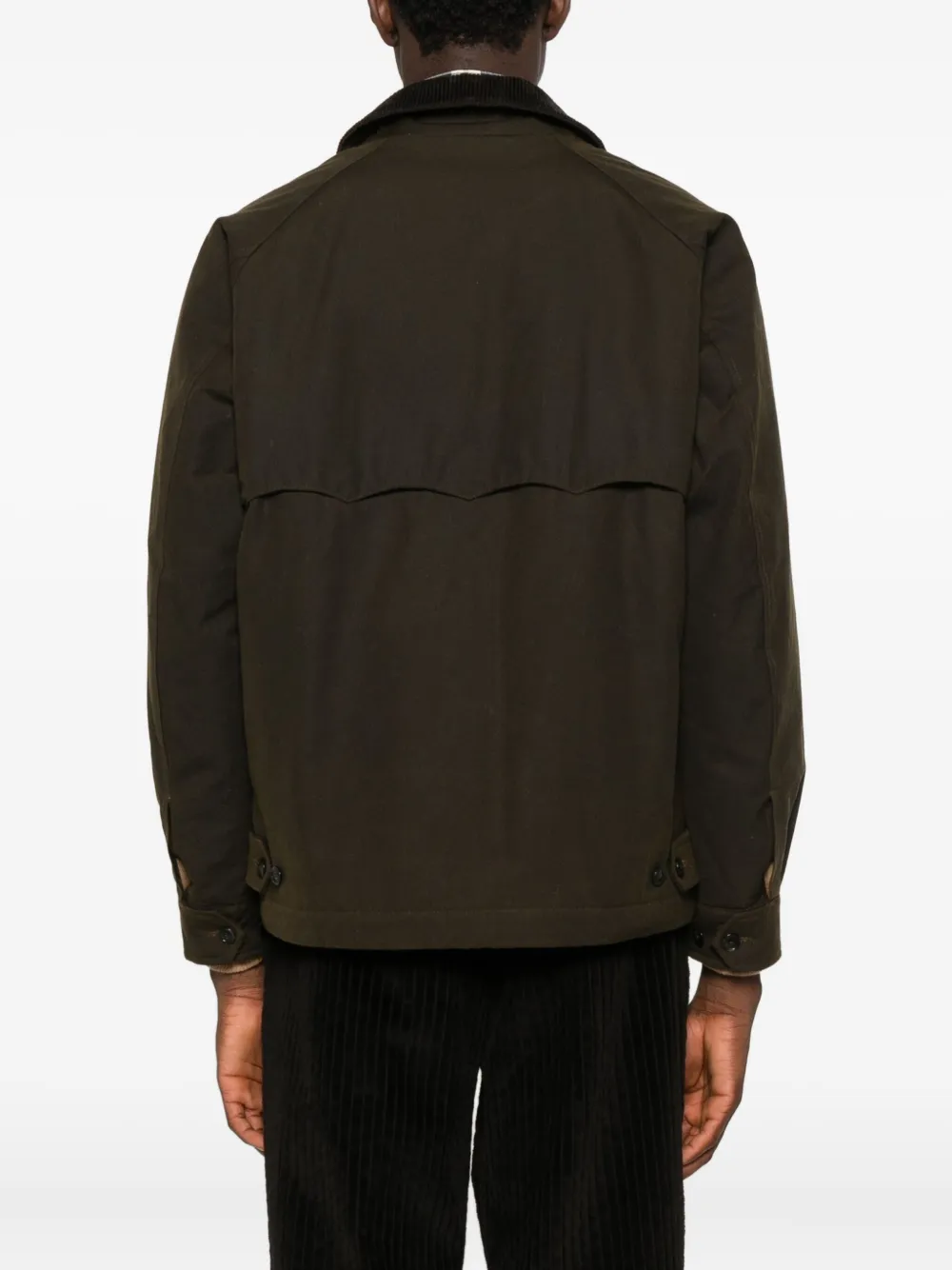 Baracuta Jack met ribfluwelen kraag Bruin