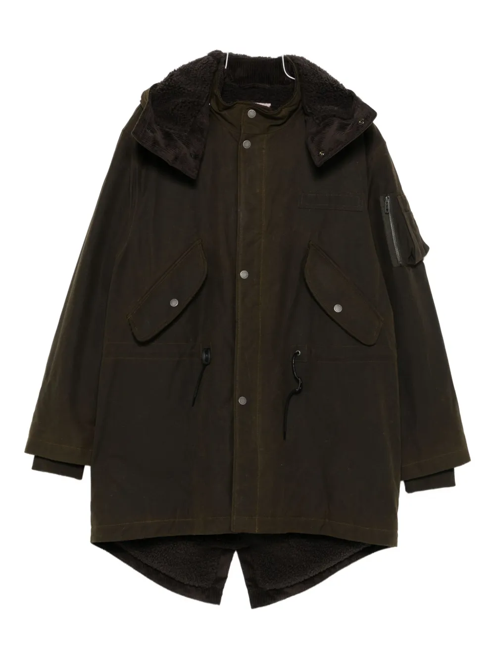 Baracuta corduroy-collar jacket | Green | Image 1