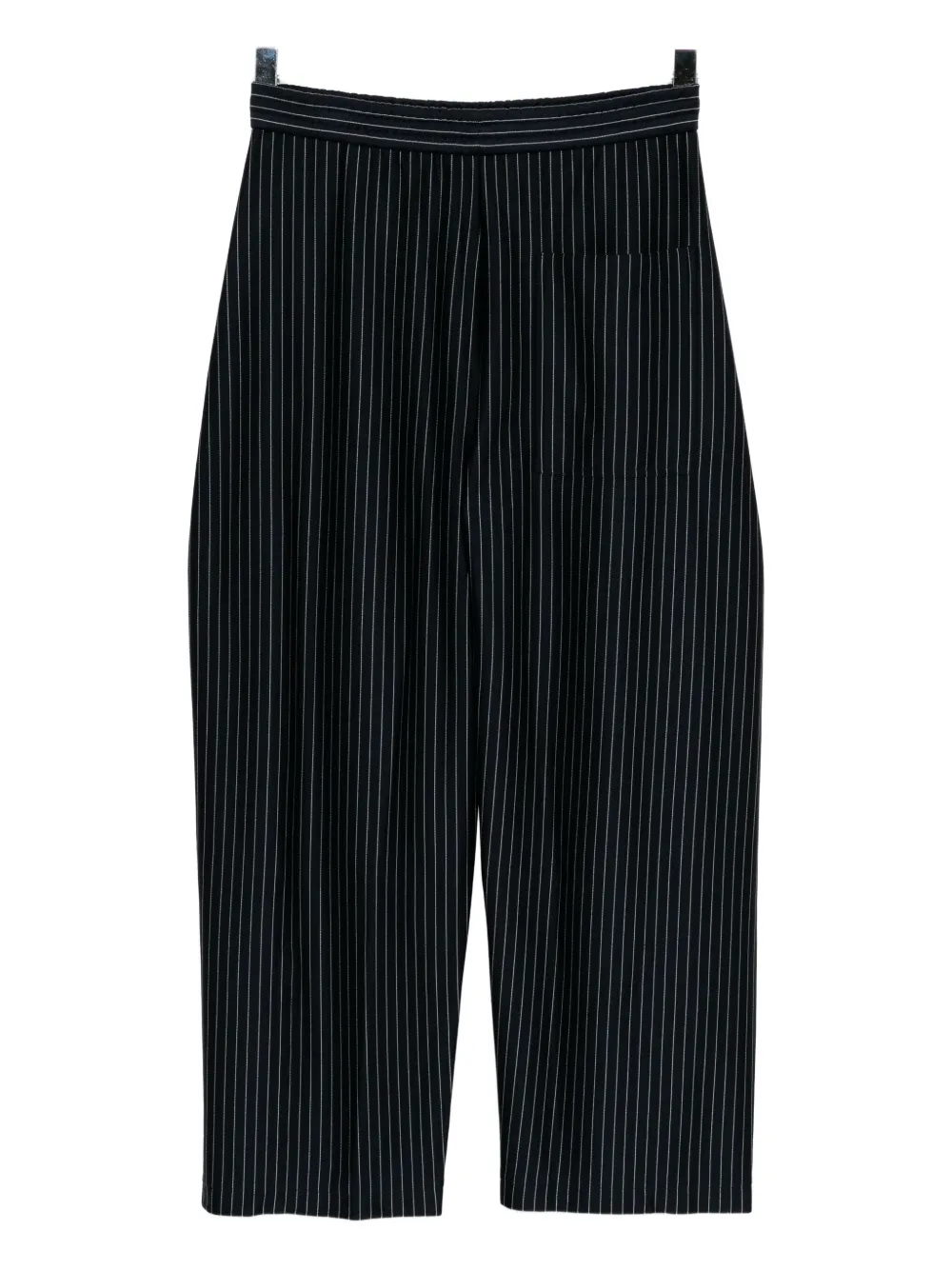 Tibi Winslow Striped Trousers In Black