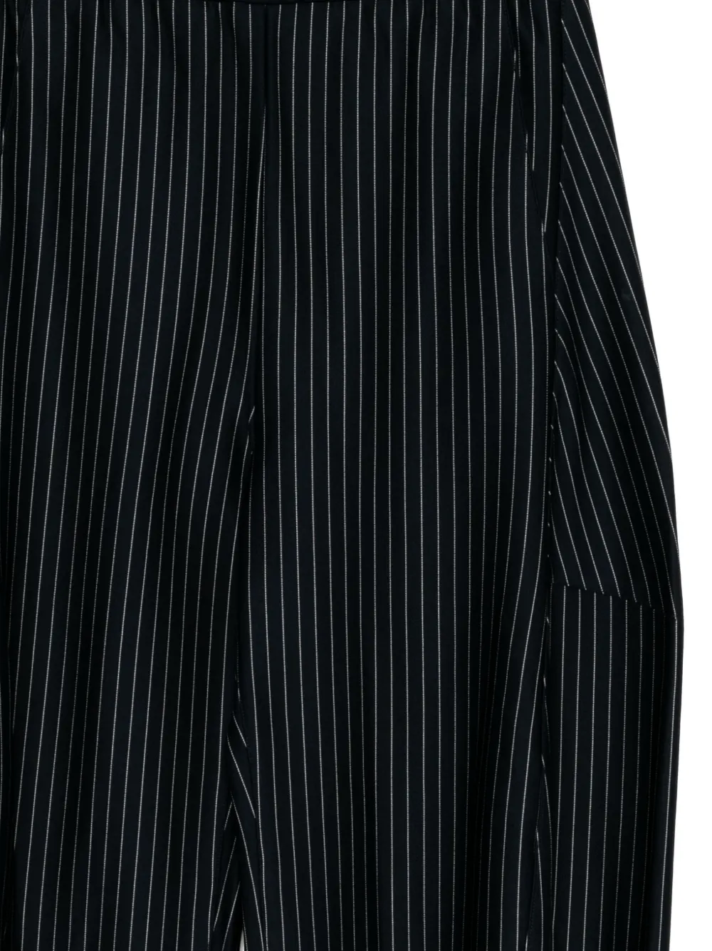 Tibi Winslow Striped Trousers In Black