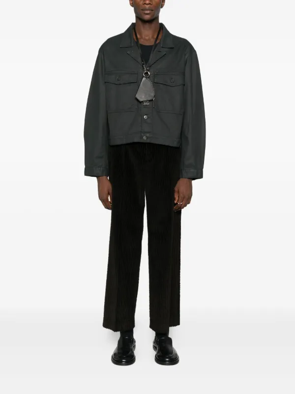 ルメール LEMAIRE コットンシャツジャケット LEMAIRE シャツジャケット | ブラック | FARFETCH JP