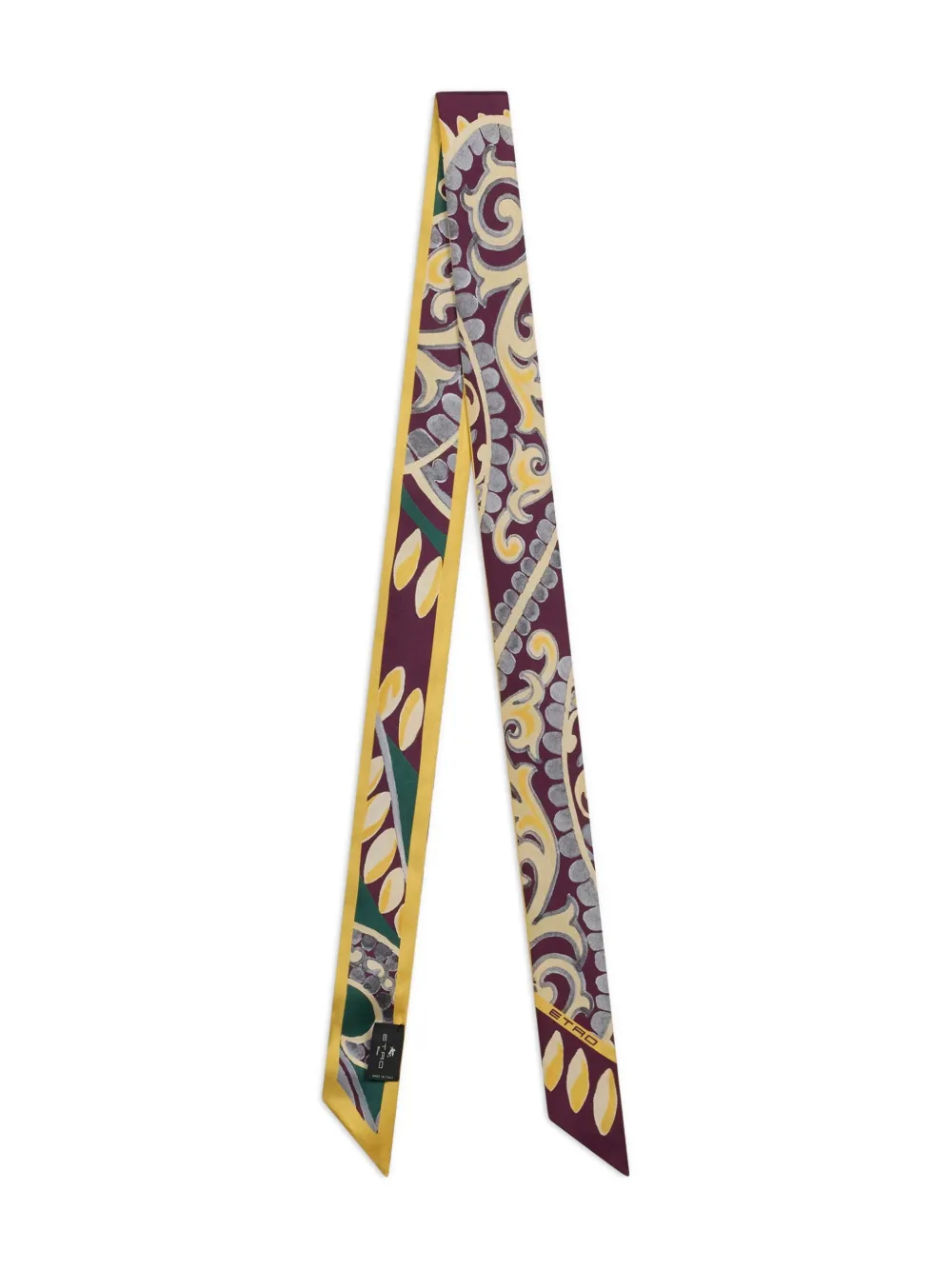 ETRO paisley floral silk scarf - レッド ETRO paisley floral silk scarf - レッド