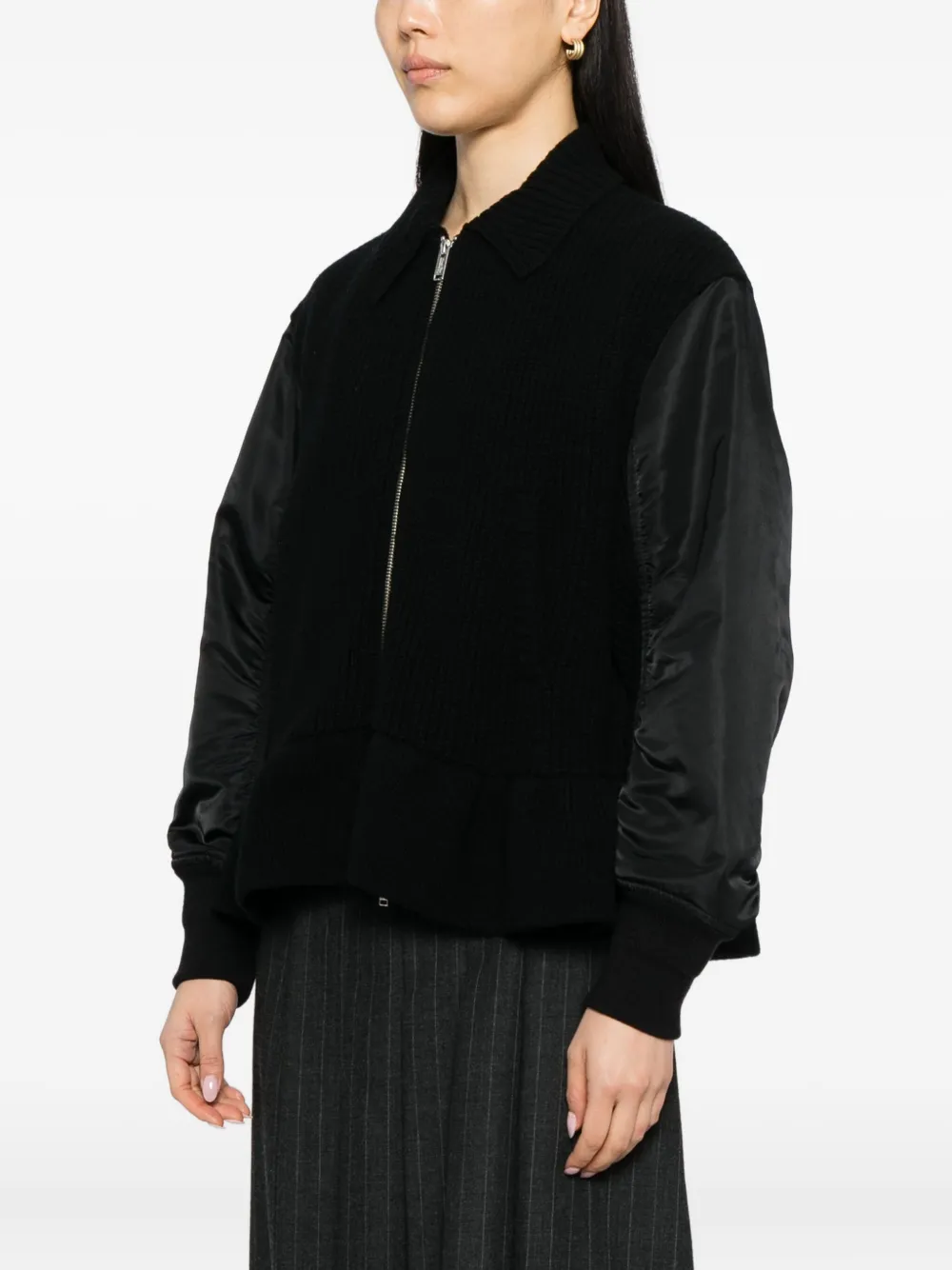 Undercover Logo-patch Jacket In Black