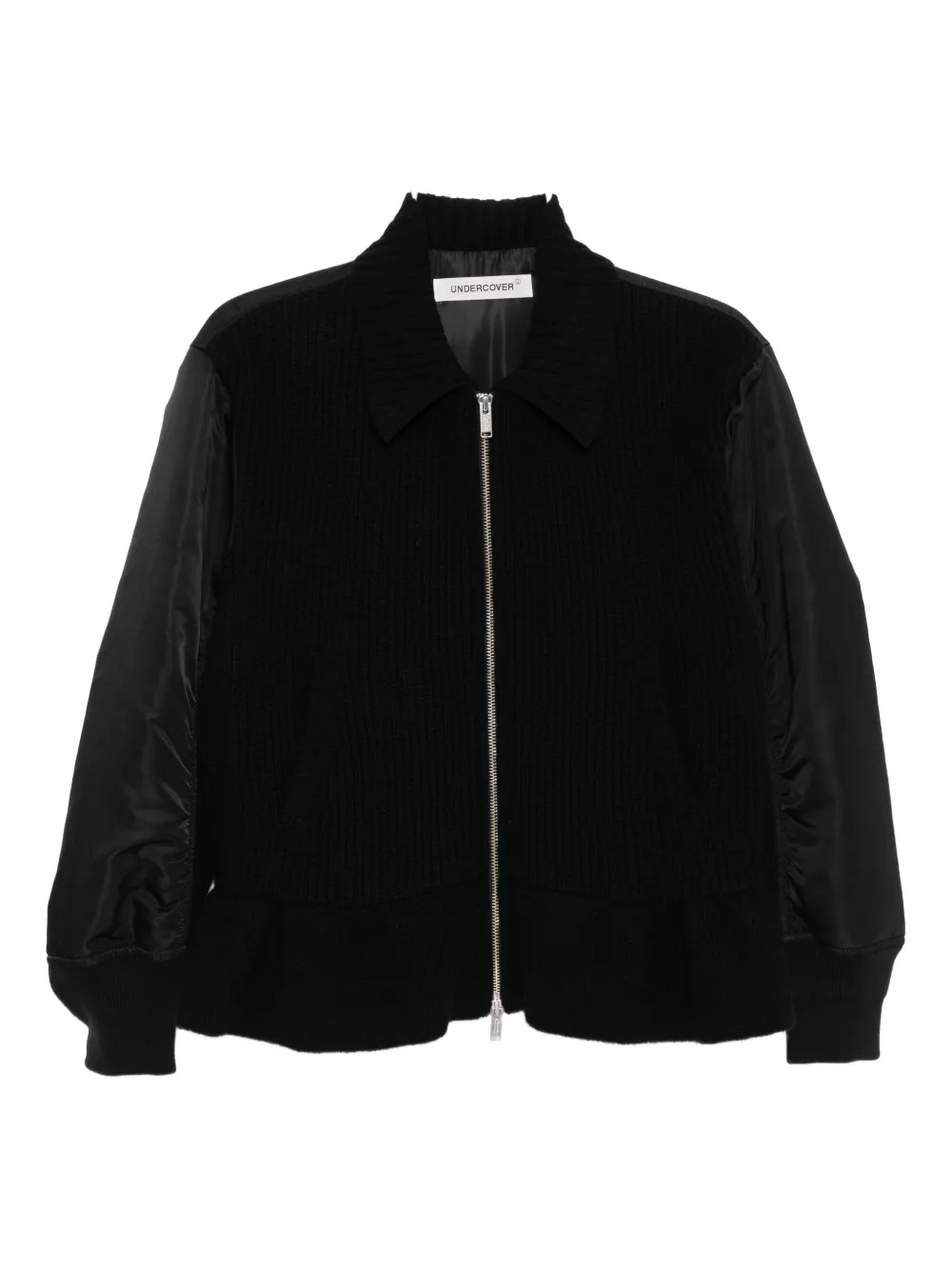 Undercover Logo-patch Jacket In Black