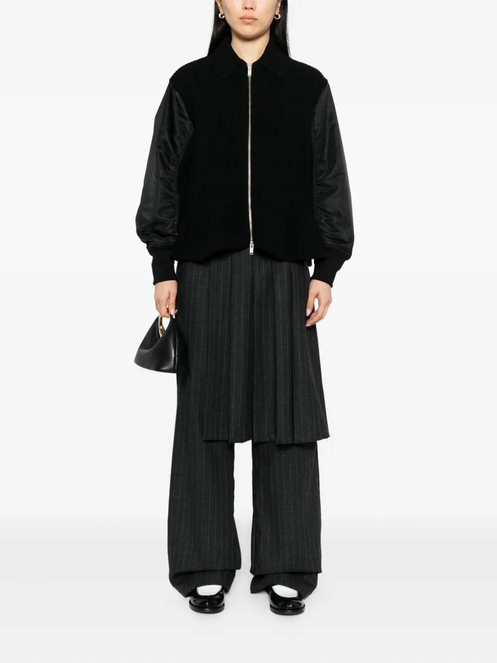 Undercover Logo-patch Jacket In Black