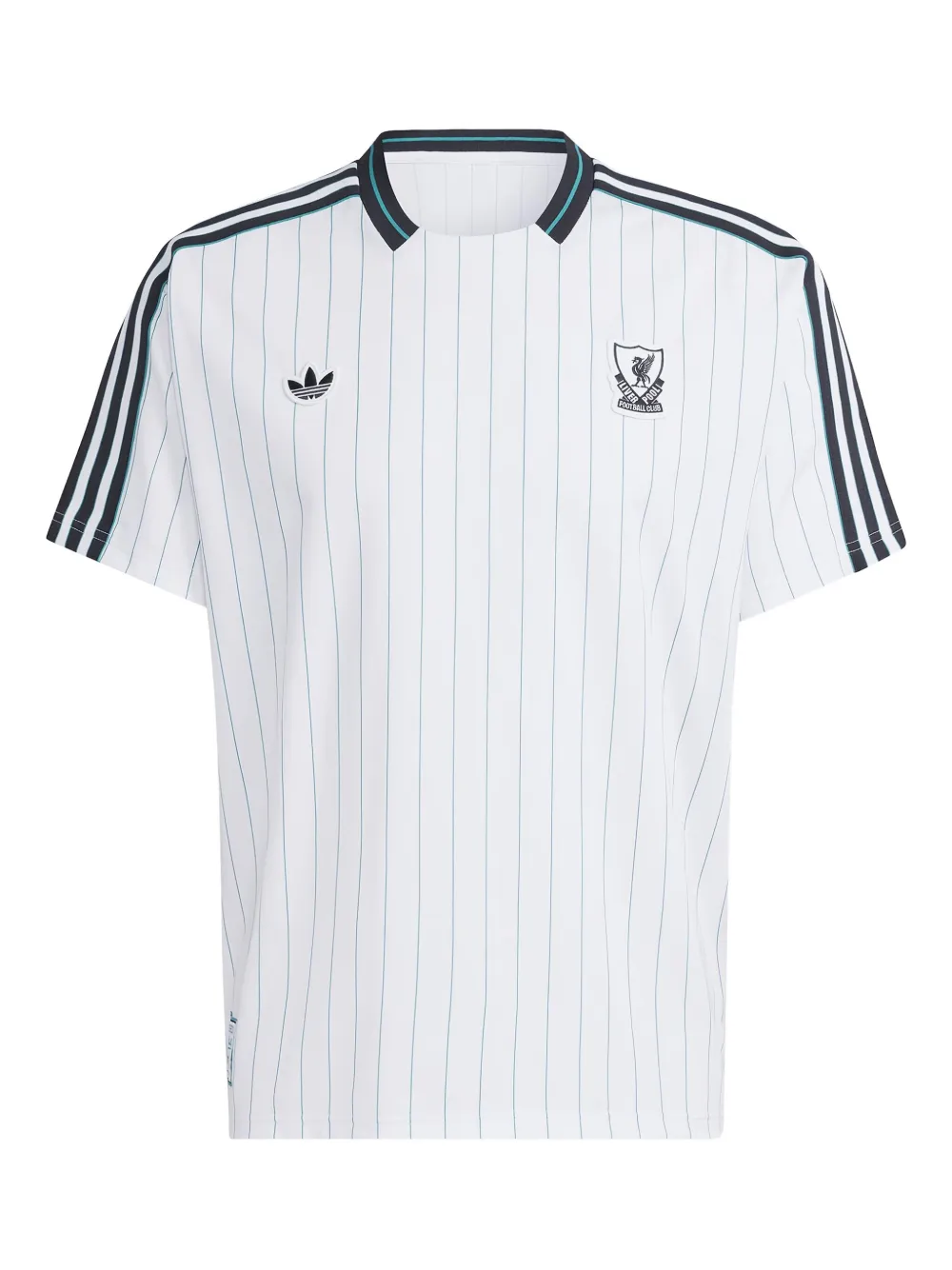 adidas striped logo T-shirt | White | Image 1