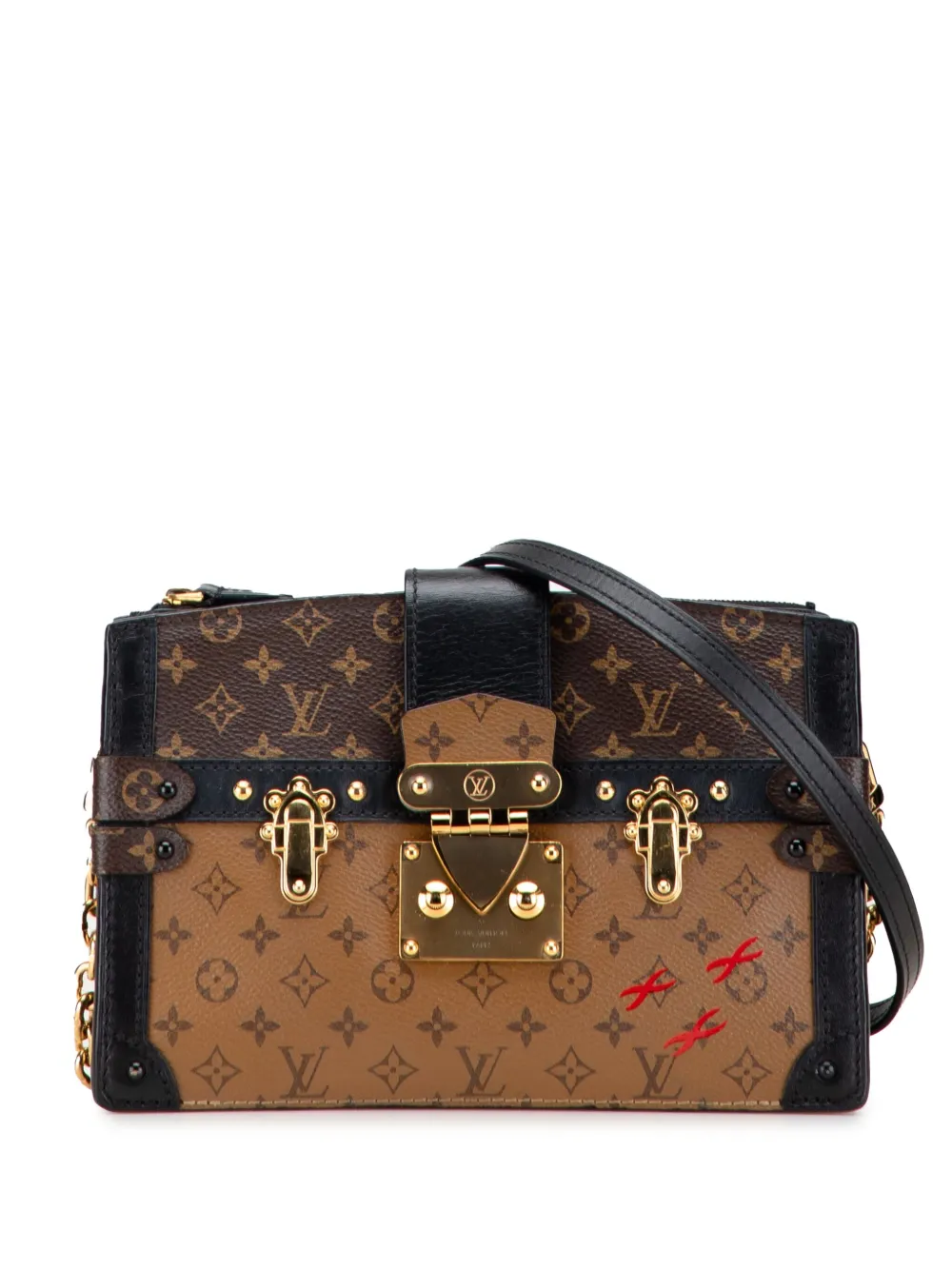 Louis Vuitton Pre-Owned 2021-2025 Monogram Reverse Trunk Clutch Louis Vuitton Pre-Owned 2021-2025 Monogram Reverse Trunk Clutch