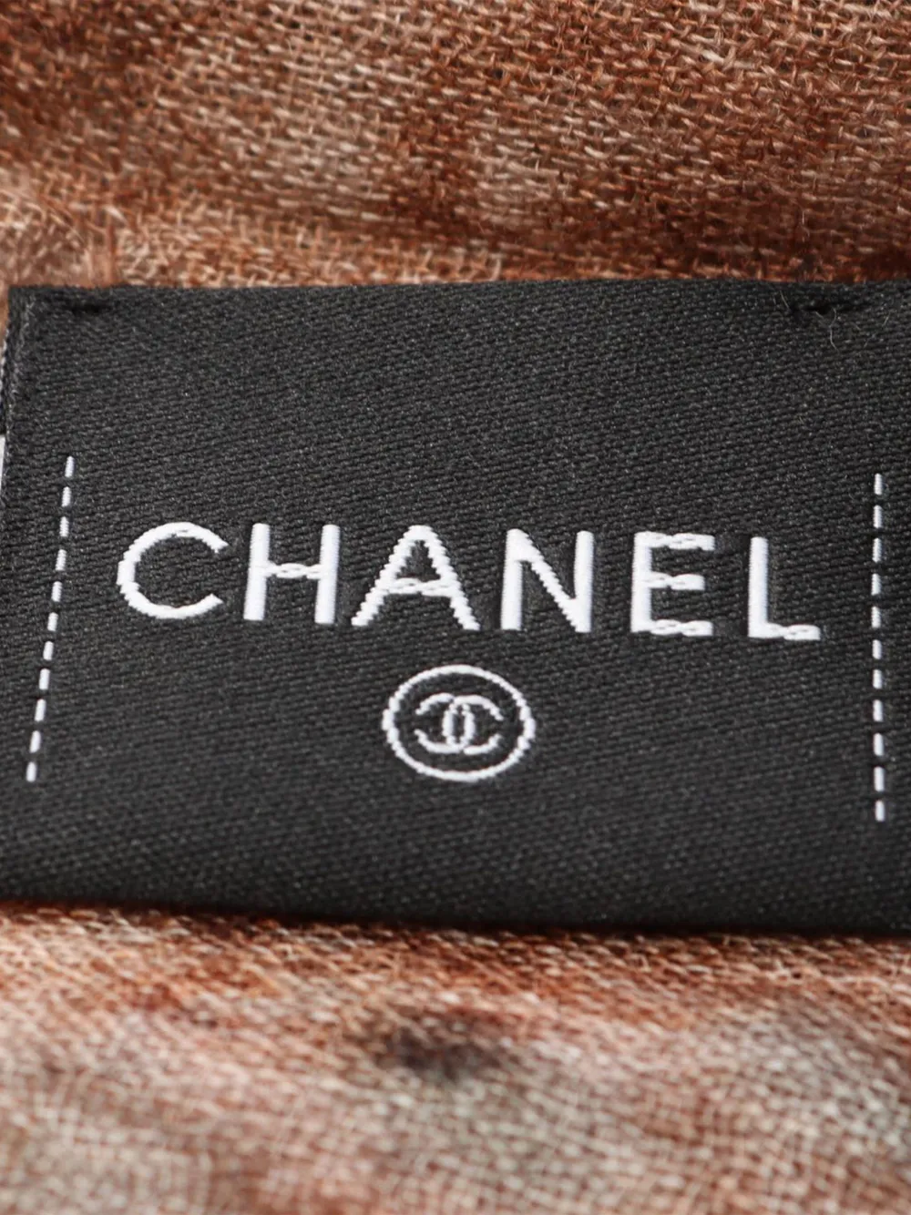 CHANEL Pre-Owned وشاح كشمير بشعار CC من القرن الـ20 | Image 2