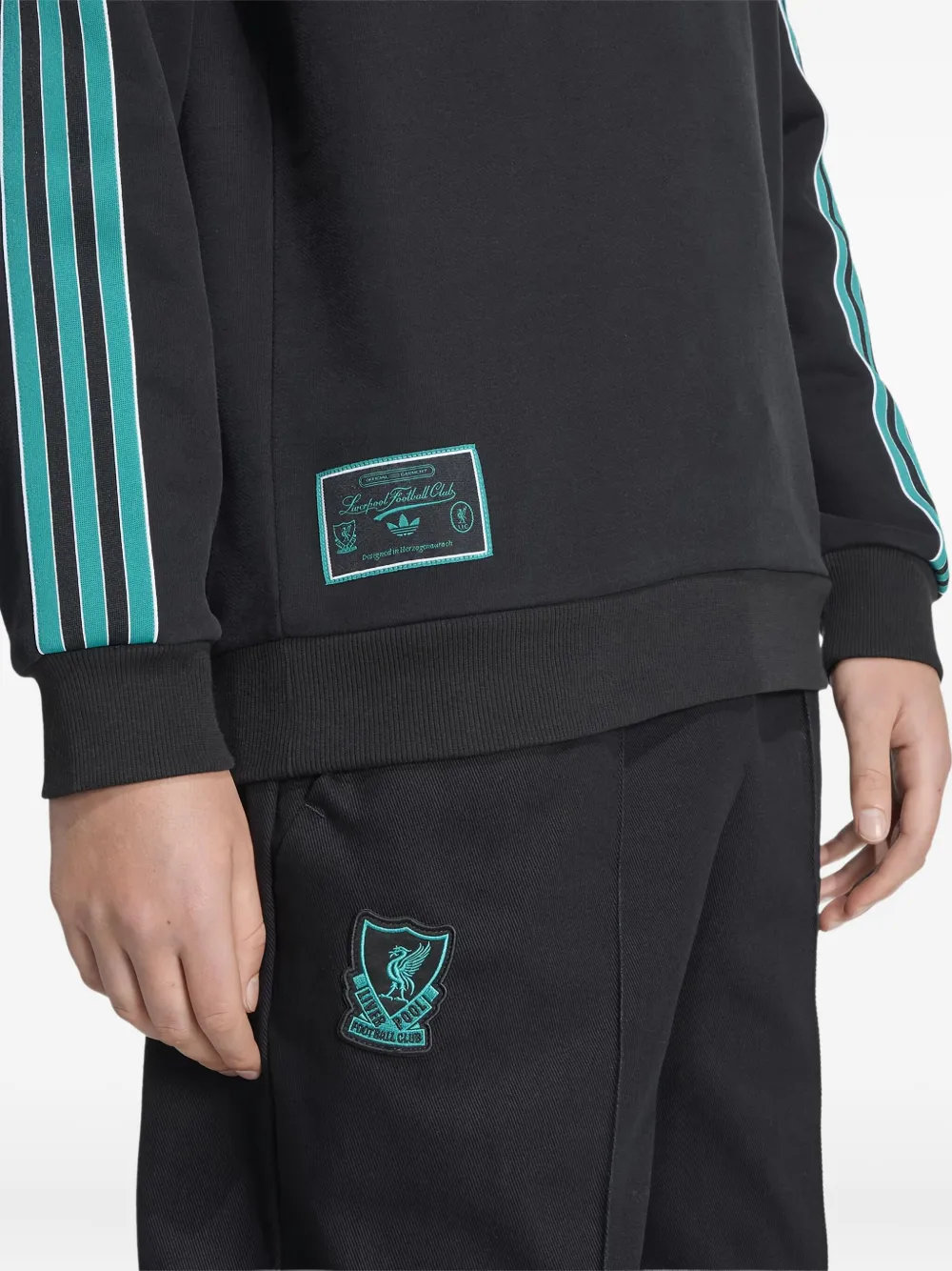 Adidas Originals Long-sleeves Sweatshirt In Black