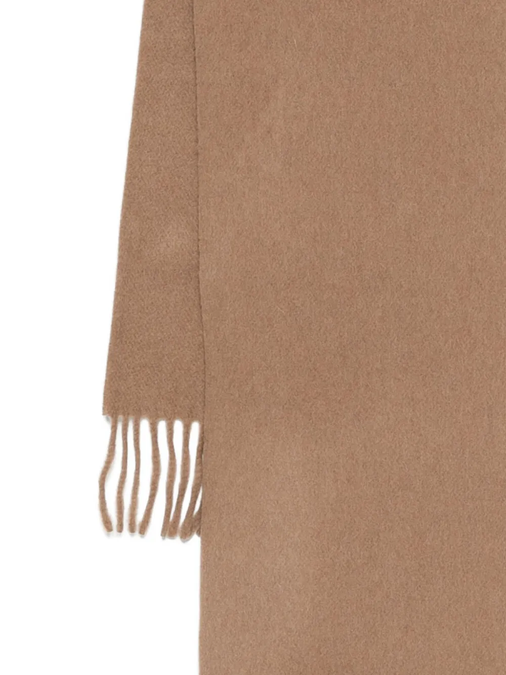 Max Mara fringed wool scarf - Bruin