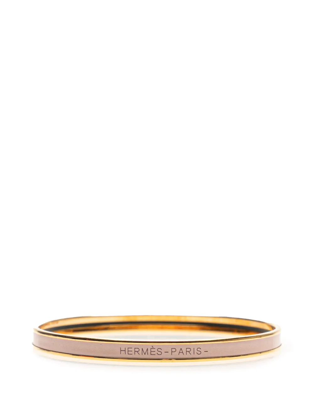 Hermès Pre-Owned 2010-2025 Extra Narrow Enamel Uni Bangle 62 costume Hermès Pre-Owned 2010-2025 Extra Narrow Enamel Uni Bangle 62 costume