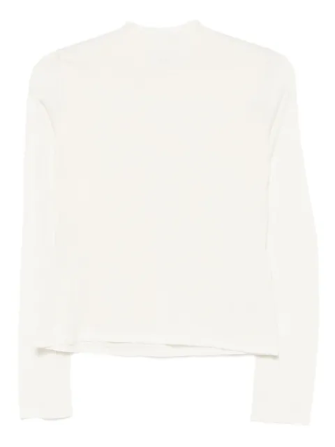Max Mara playera de seda manga larga