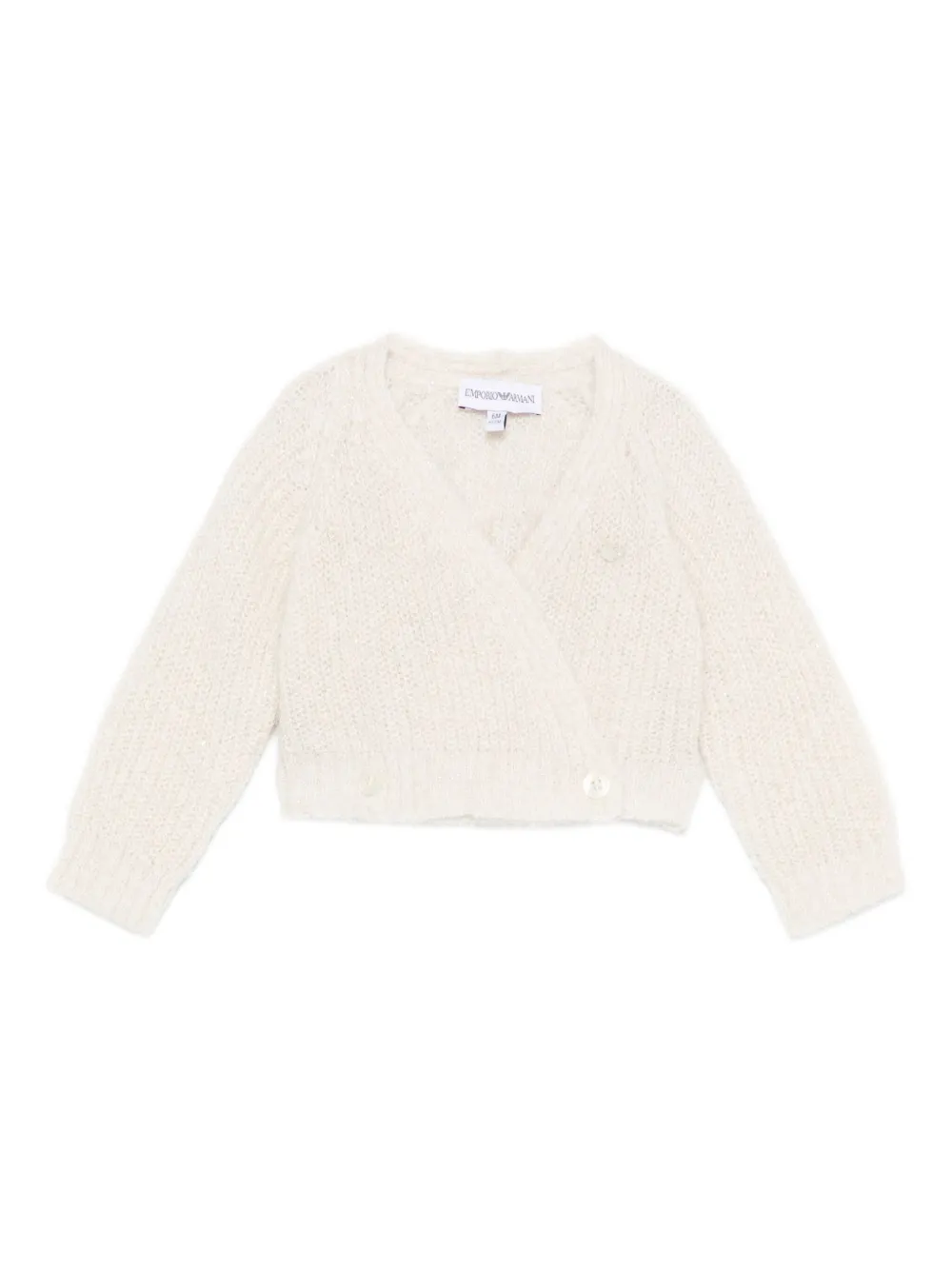 Emporio Armani Kids wrap-design top - Toni neutri