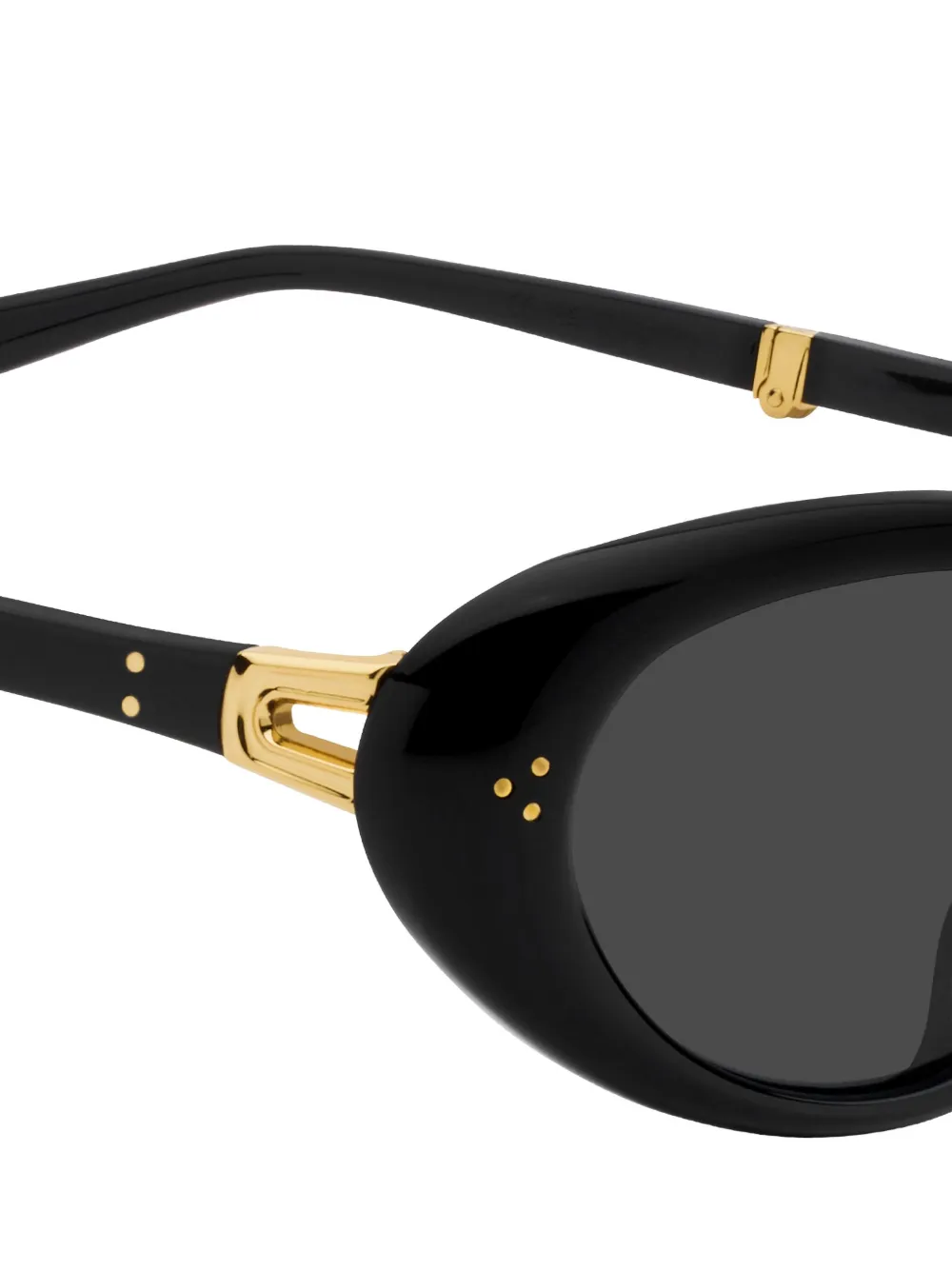 Gentle Monster Lolang 01 zonnebril met ovaal montuur Zwart