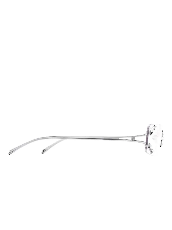 Gentle Monster Mosh 02 Glasses | Silver | FARFETCH CA