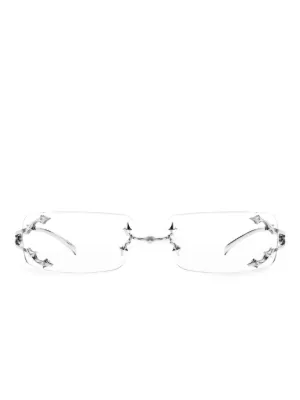 Gentle Monster Saga 02 Glasses | Silver | FARFETCH CA