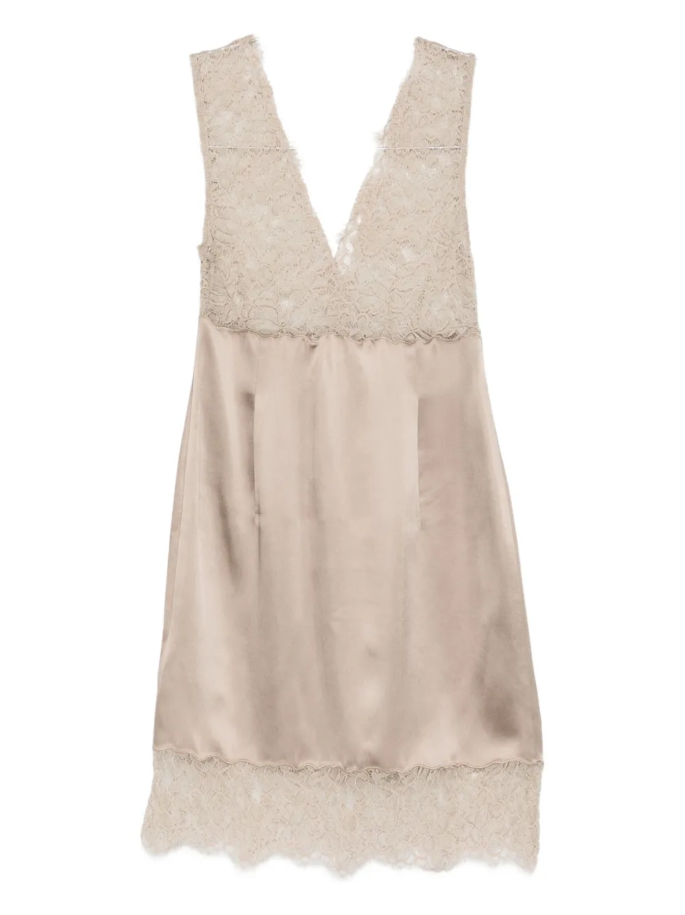 Marella lace v-neck dress | Neutrals | Image 1
