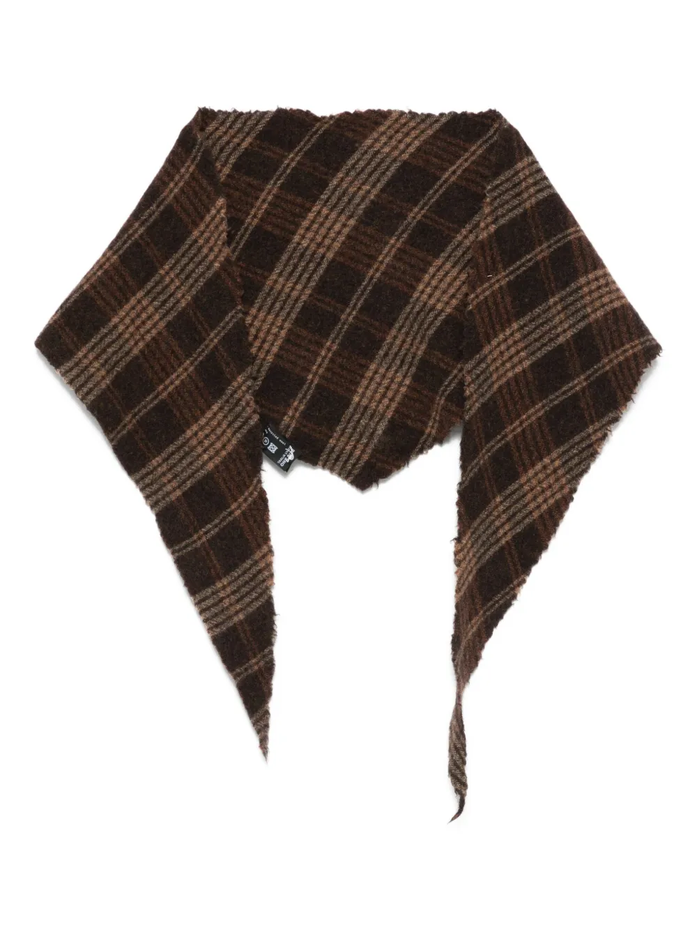 Album Di Famiglia Kids plaid scarf - Marrone