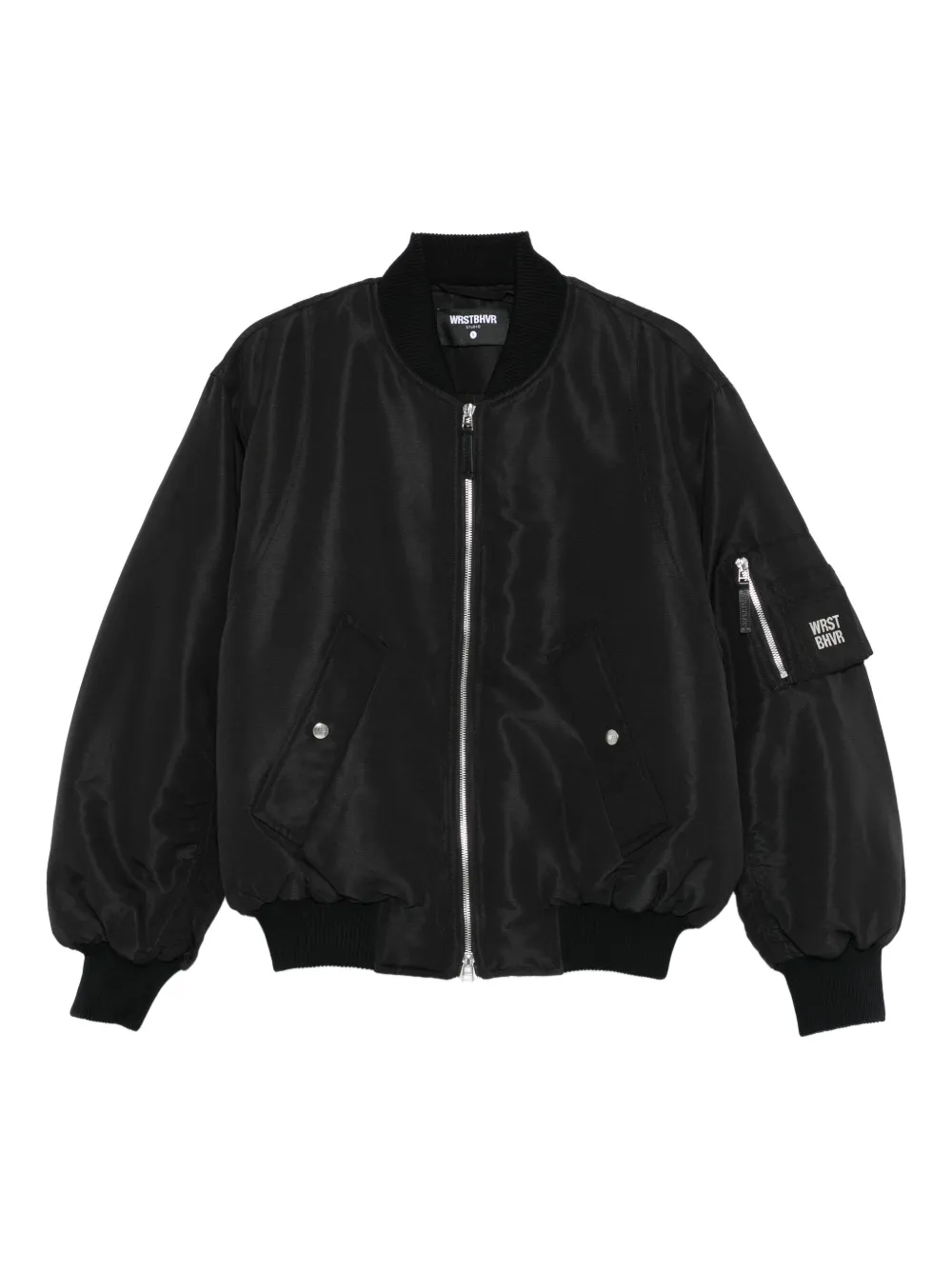 WRSTBHVR Jaqueta com zíper no bolso | Preto | Image 1
