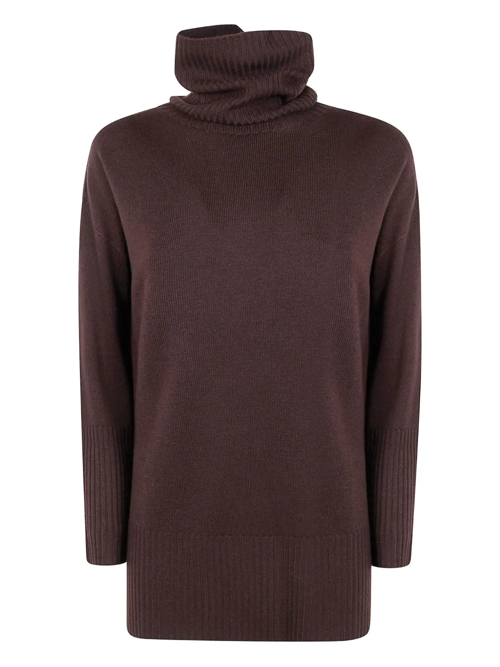 Rossopuro Turtleneck Sweater In Brown