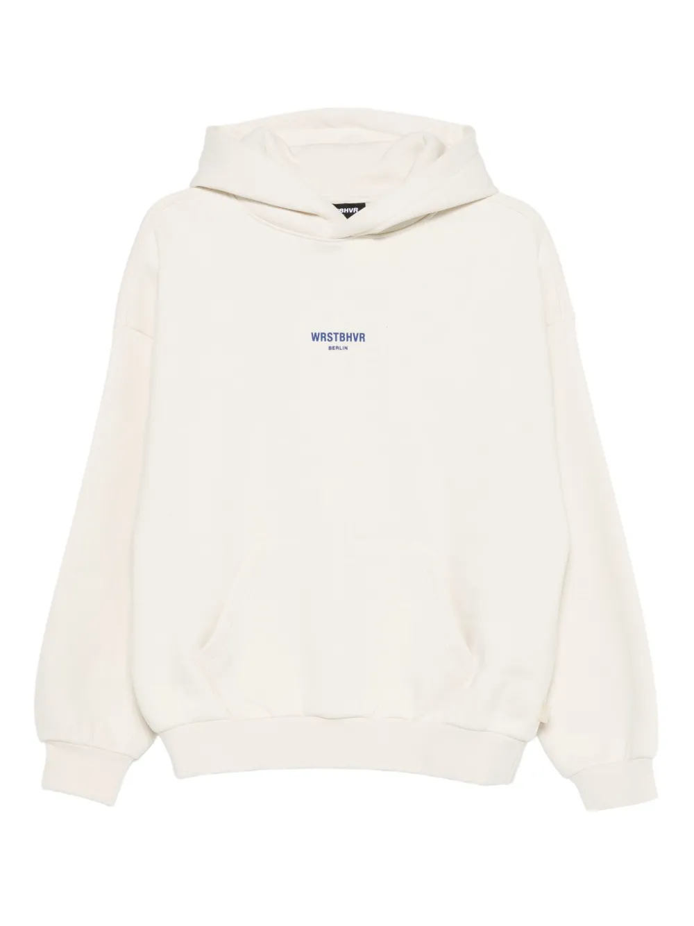 WRSTBHVR logo-detailing hoodie - Nude