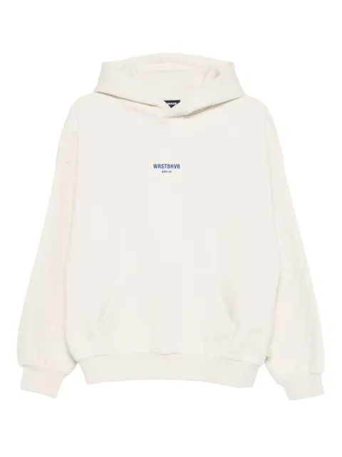 WRSTBHVR logo-detailing hoodie 