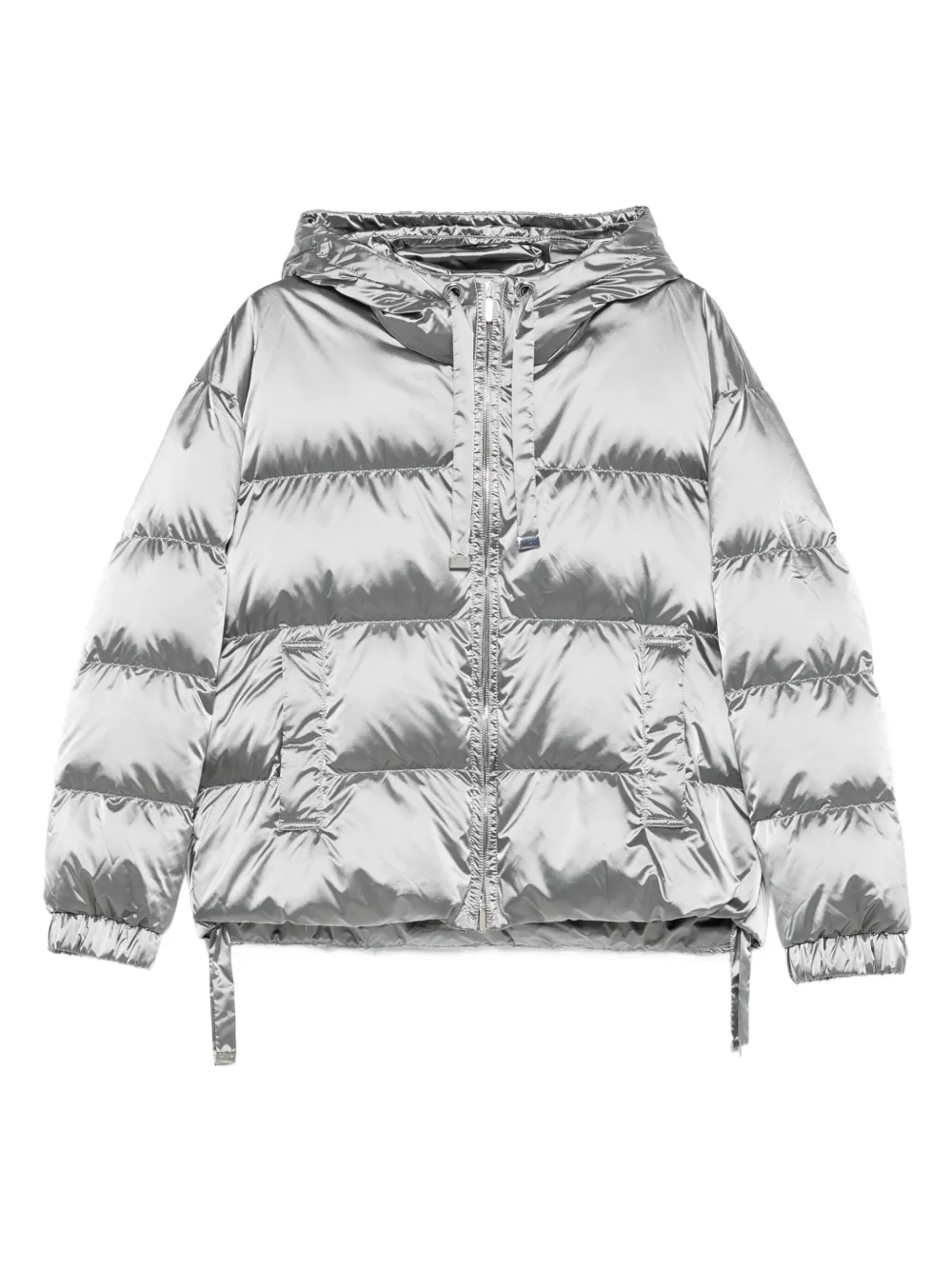 Max Mara chamarra capitonada con capucha | gris | Image 1