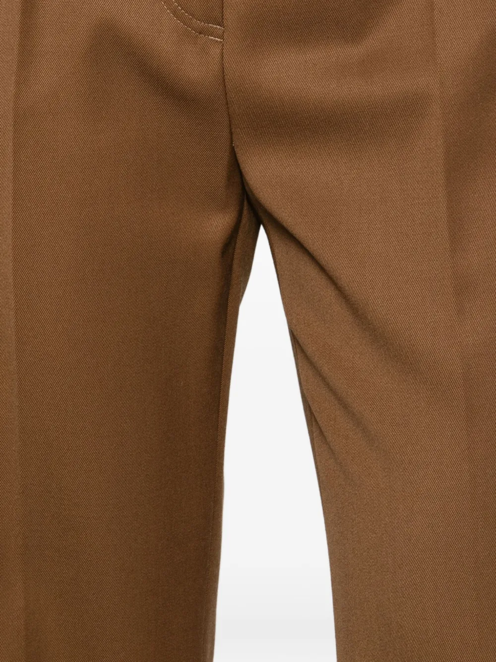 Max Mara Belt Loop Casual Pants In Brown