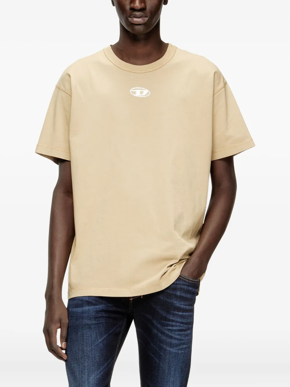 Diesel T-Norm-IOD T-shirt Beige