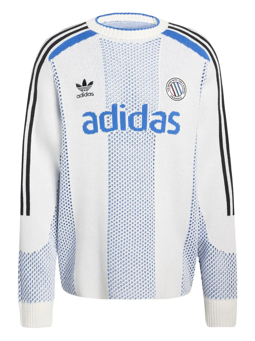adidas Adicolor Blokecore logo sweater | White | Image 1