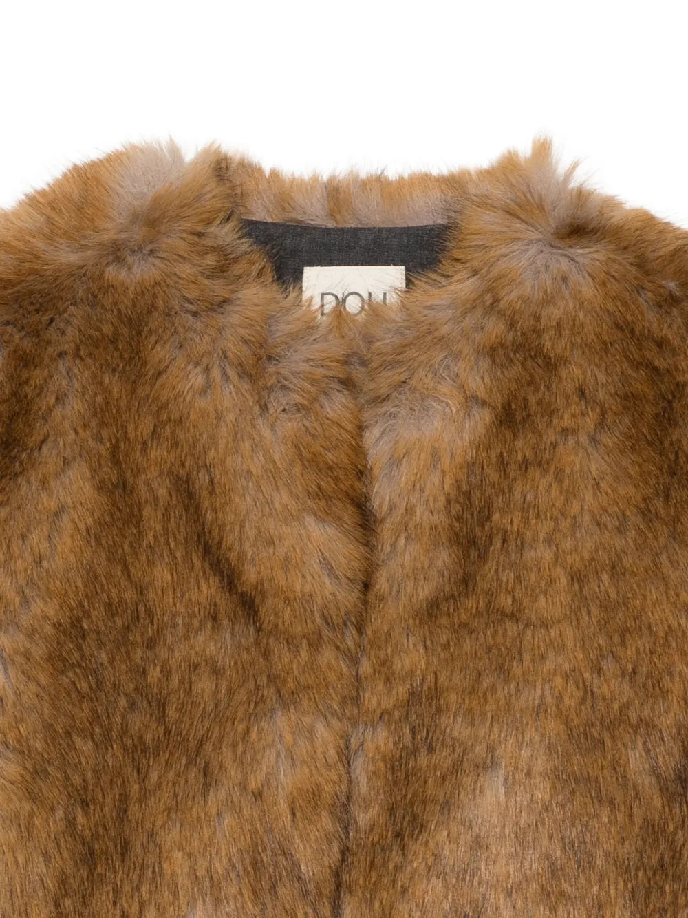 Douuod Kids Bodywarmer van bont Bruin