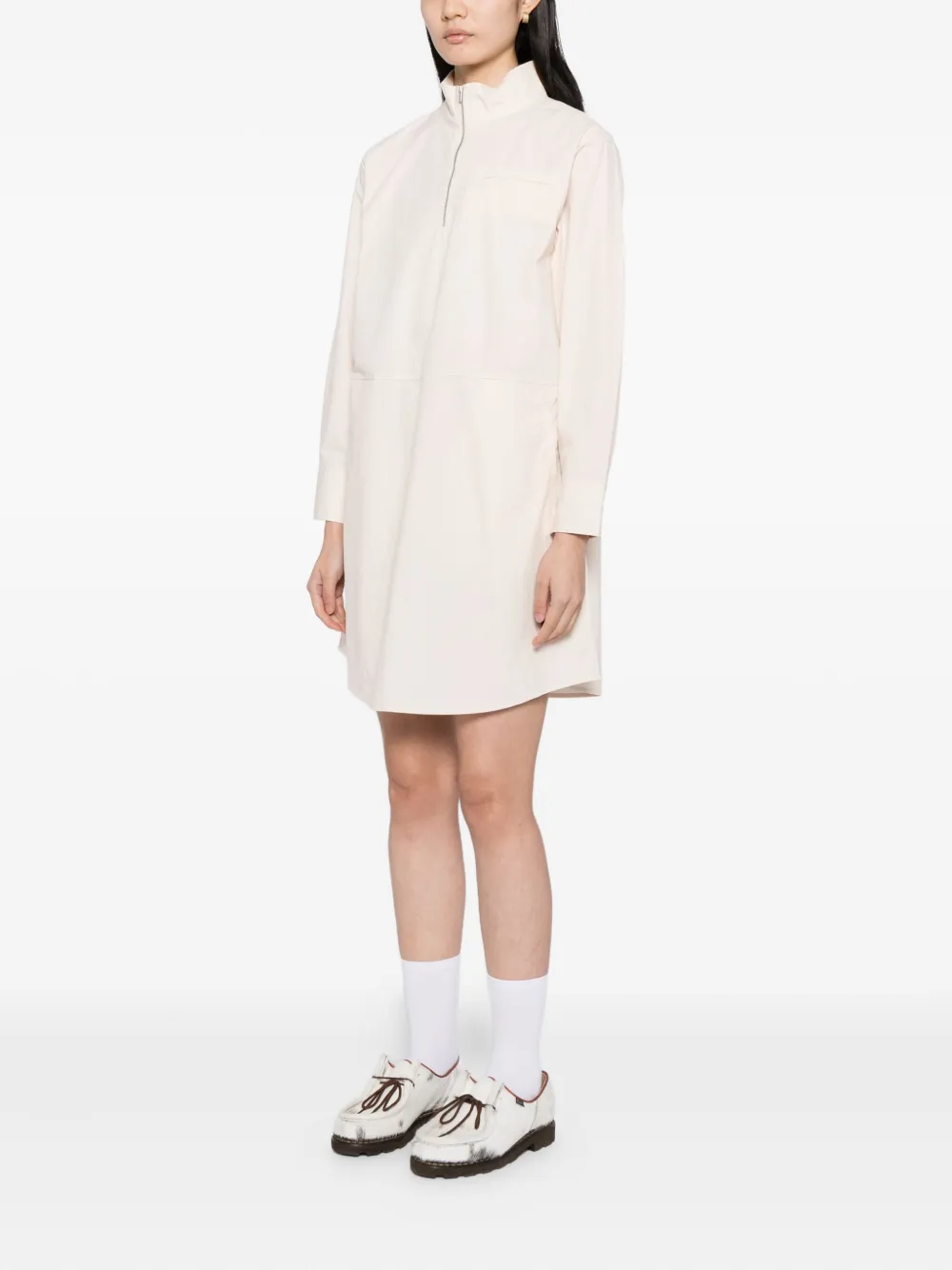 Sport B. By Agnès B. Half Zipped Dress In Neutral