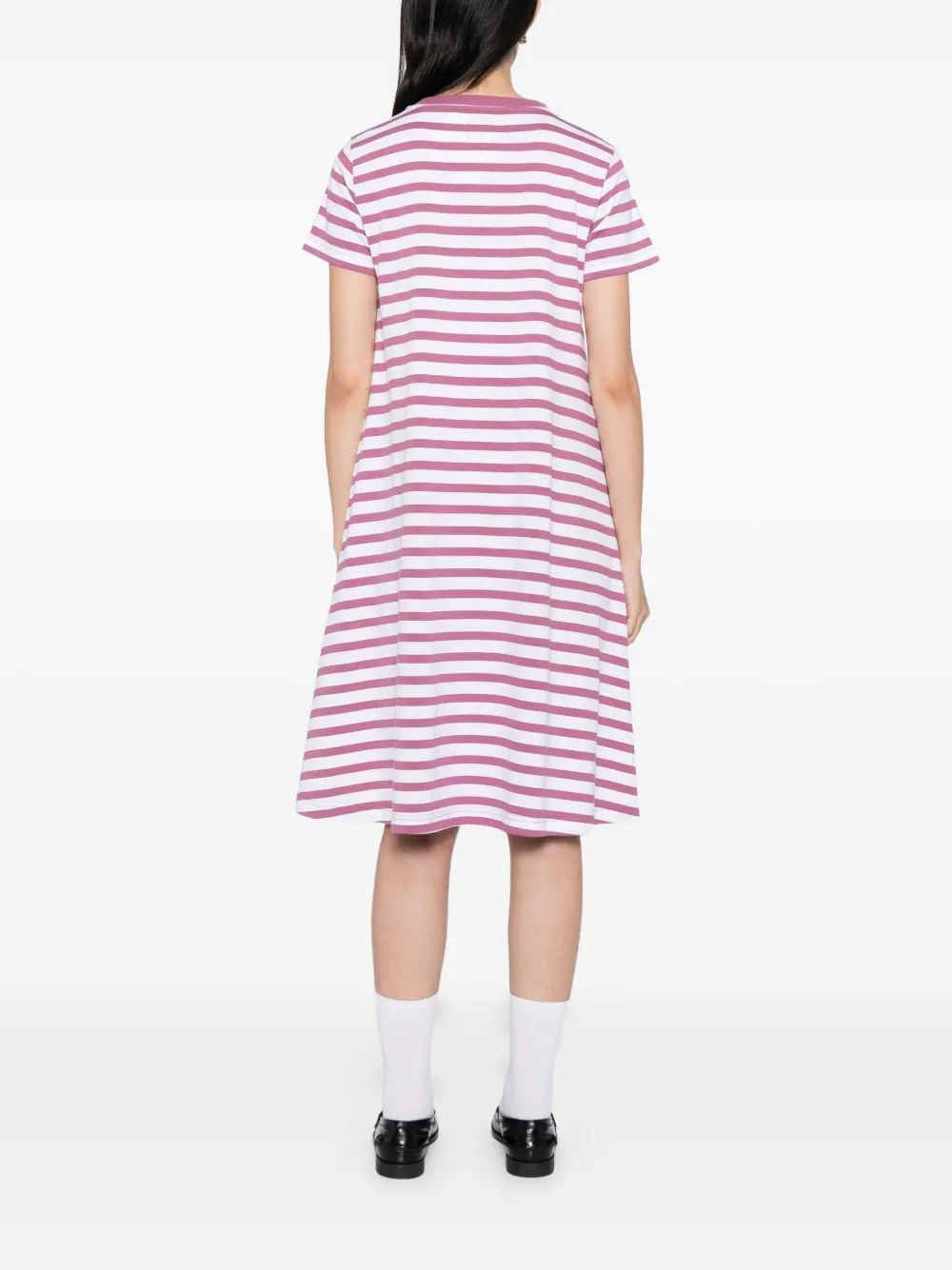 SPORT b. by agnès b. Jurk met logo en streep Roze