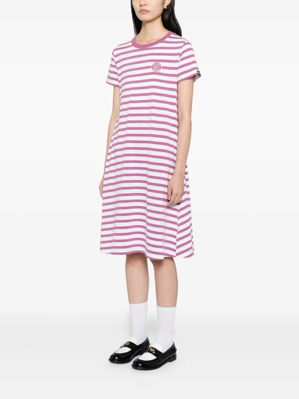 SPORT b. by agnès b. Jurk met logo en streep Roze