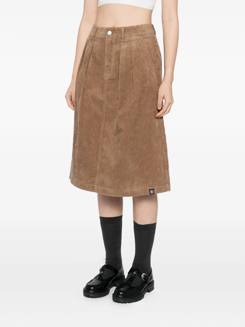 SPORT b. by agnès b. Ribfluwelen rok Bruin