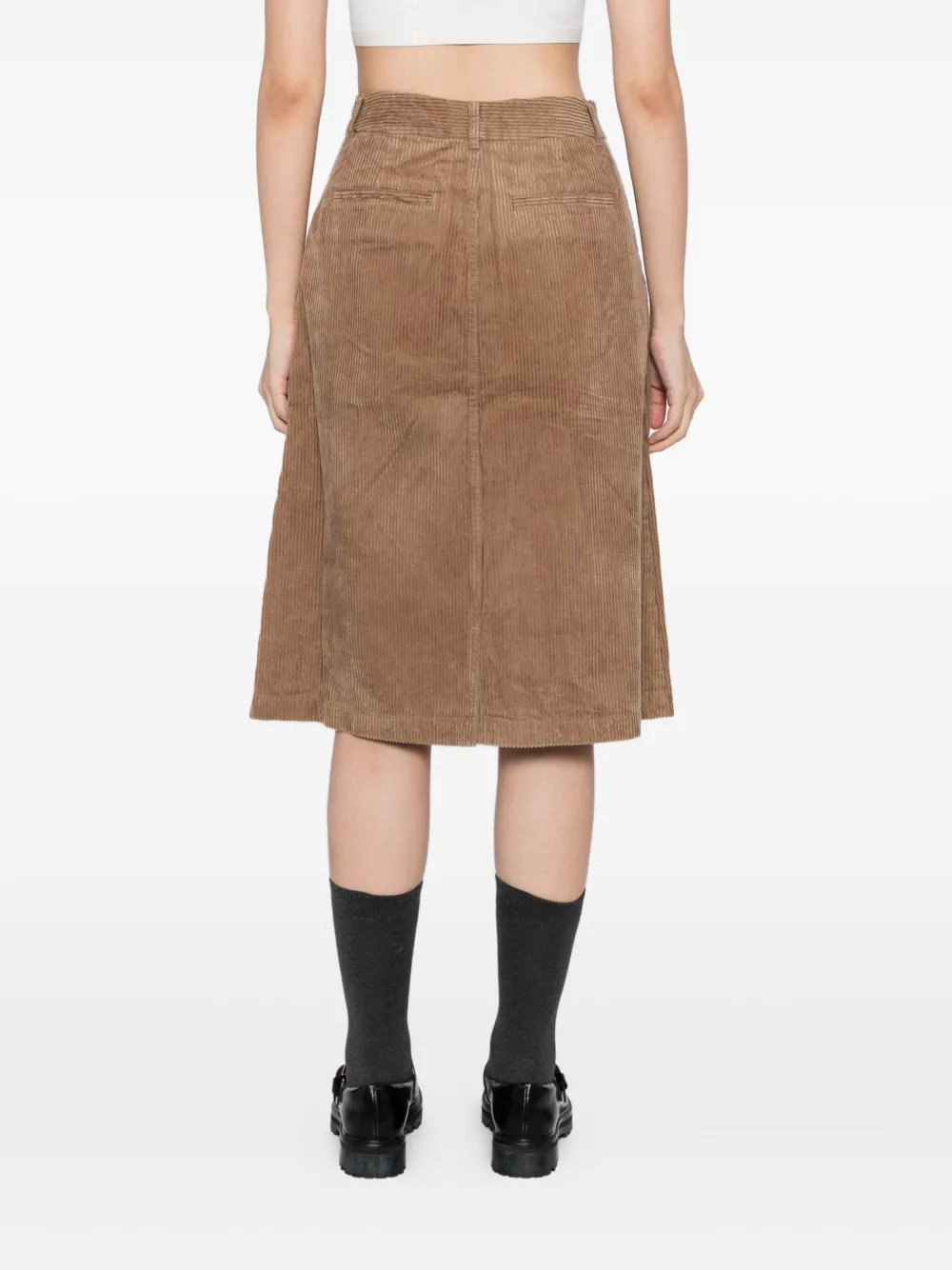 SPORT b. by agnès b. Ribfluwelen rok Bruin