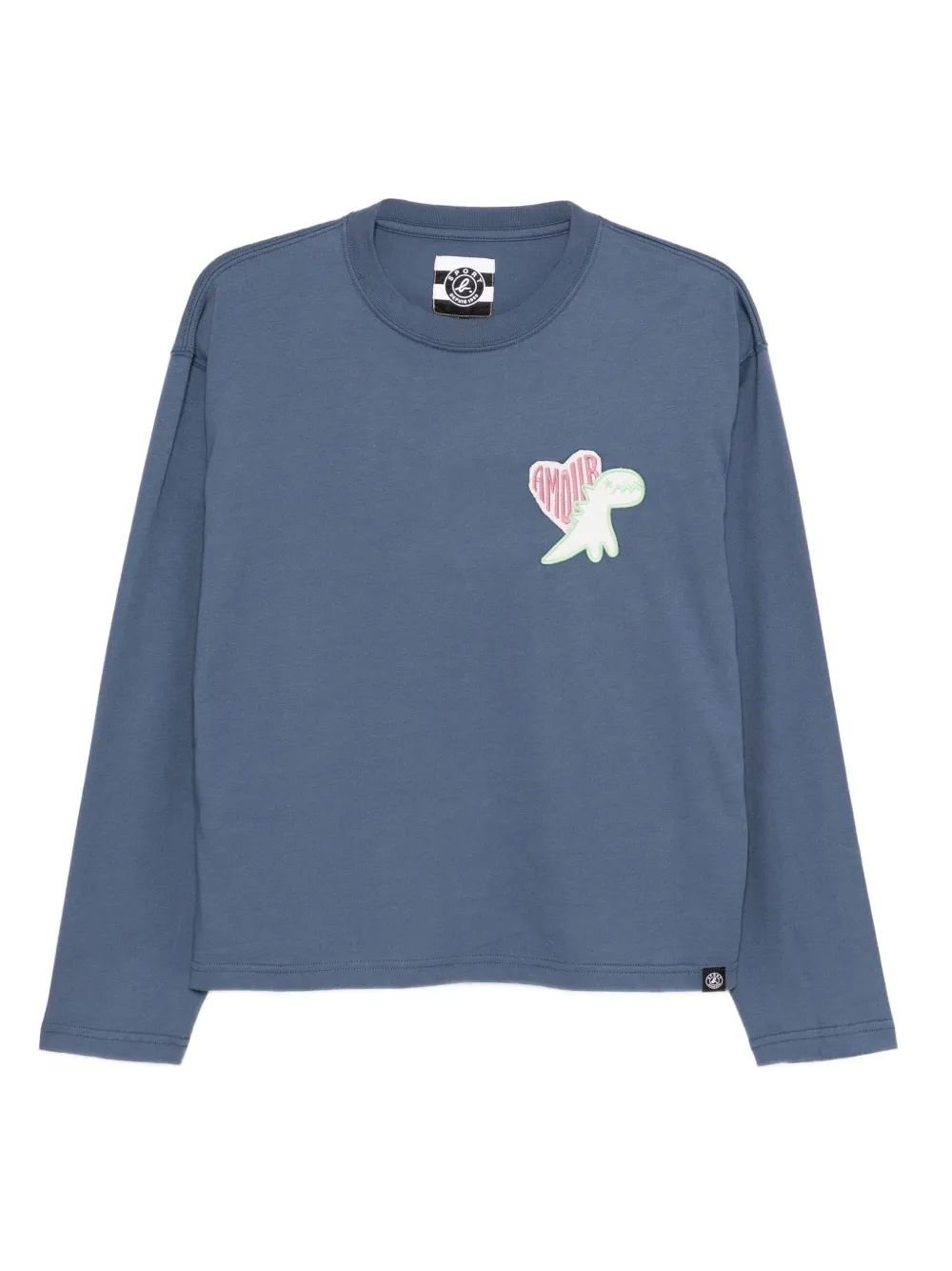 SPORT b. by agnès b. DINO amour リラックス Tシャツ - ブルー SPORT b. by agnès b. DINO amour リラックス Tシャツ - ブルー