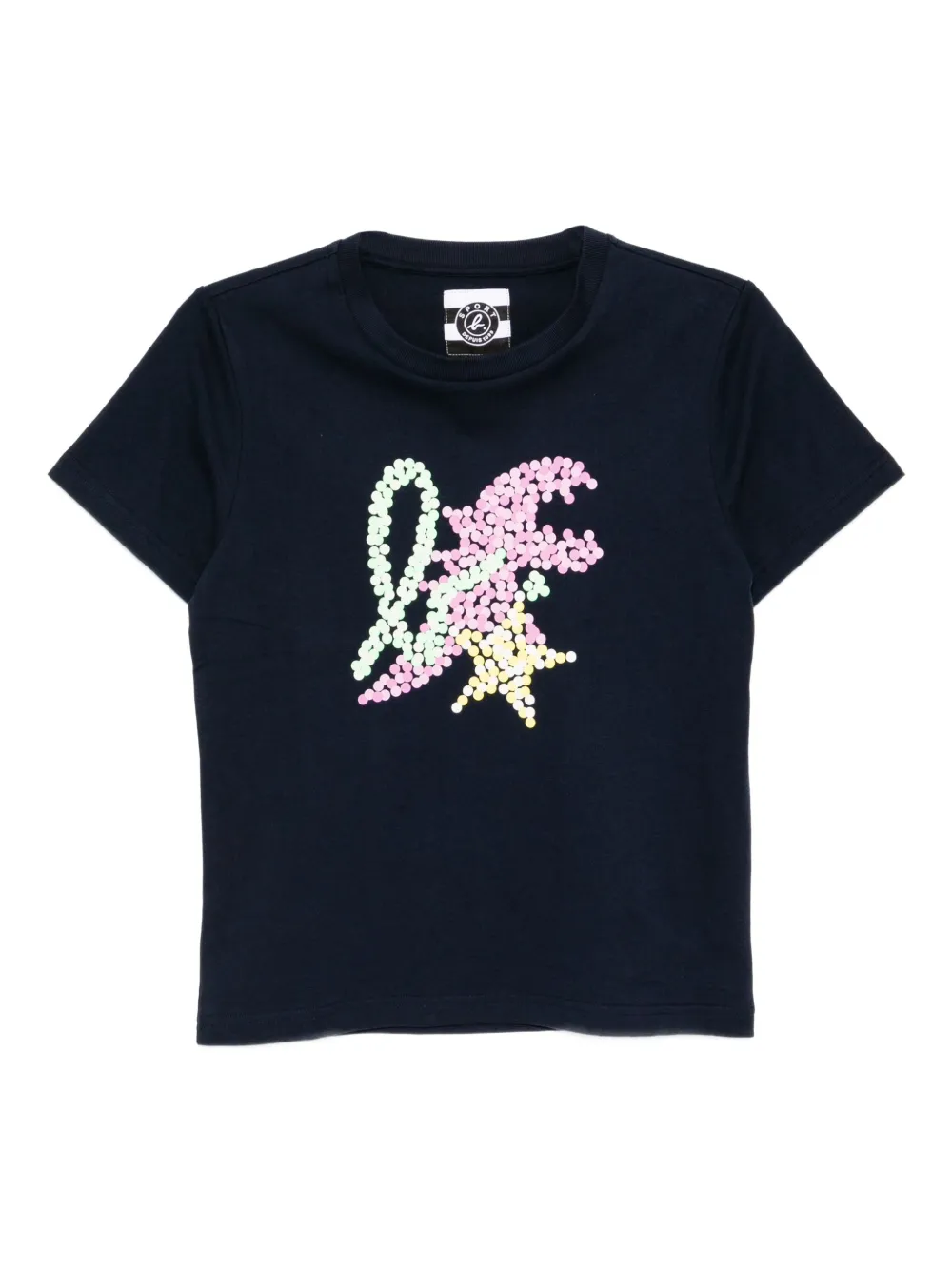 SPORT b. by agnès b. DINO ドット Tシャツ - ブルー SPORT b. by agnès b. DINO ドット Tシャツ - ブルー