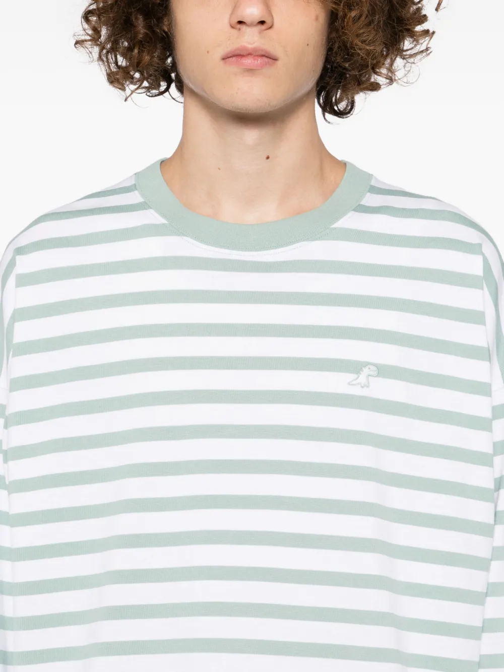 SPORT b. by agnès b. T-shirt met Dino-borduurwerk Groen