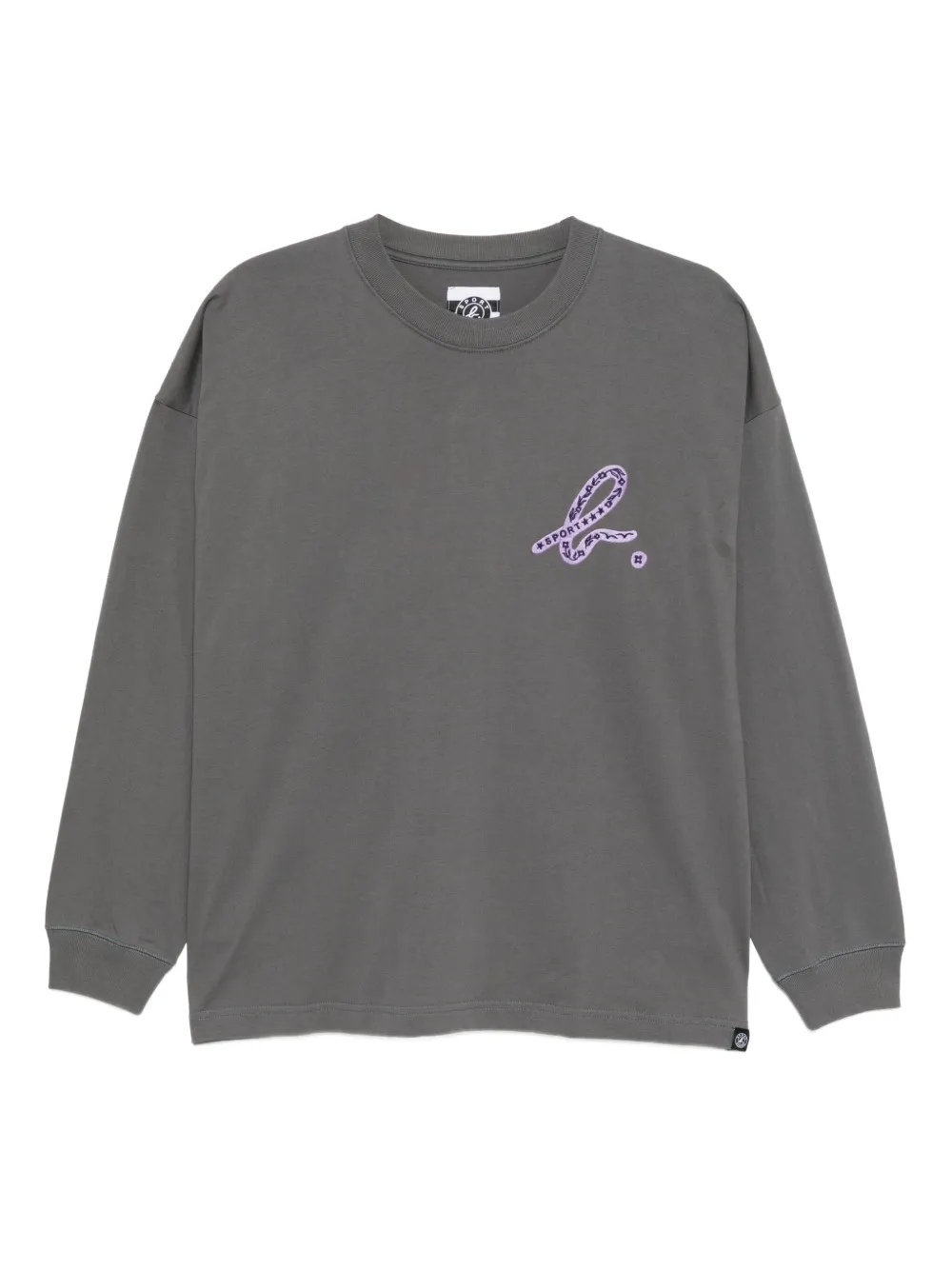 SPORT b. by agnès b. T-shirt con logo - Grigio