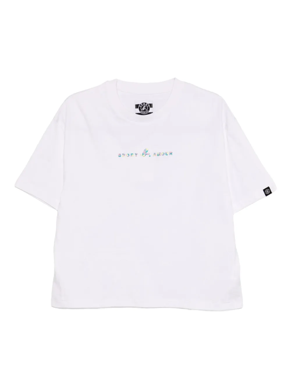 SPORT b. by agnès b. T-shirt SB amour con ricamo - Bianco