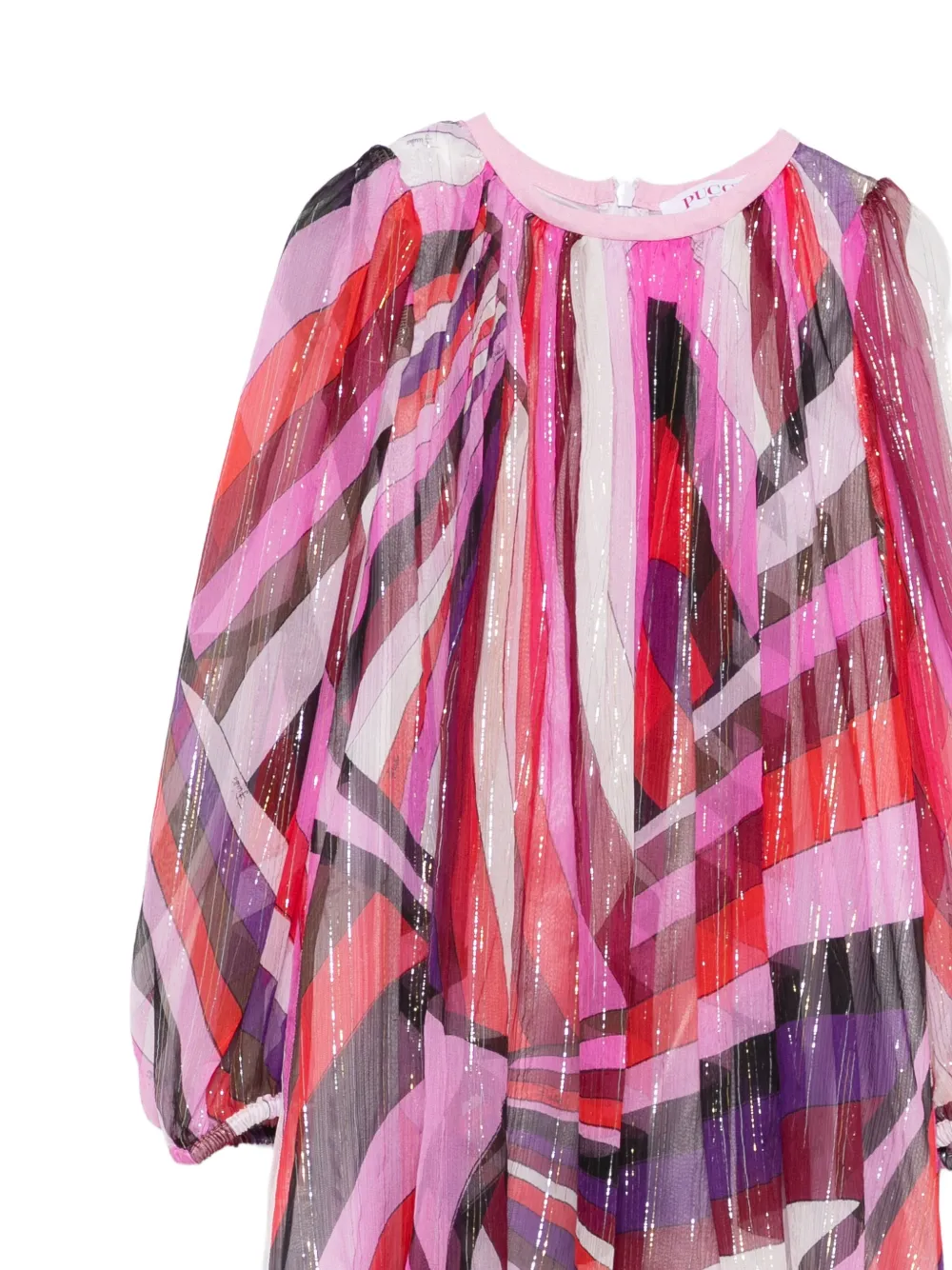 PUCCI Junior Jurk met orchidee-print Roze