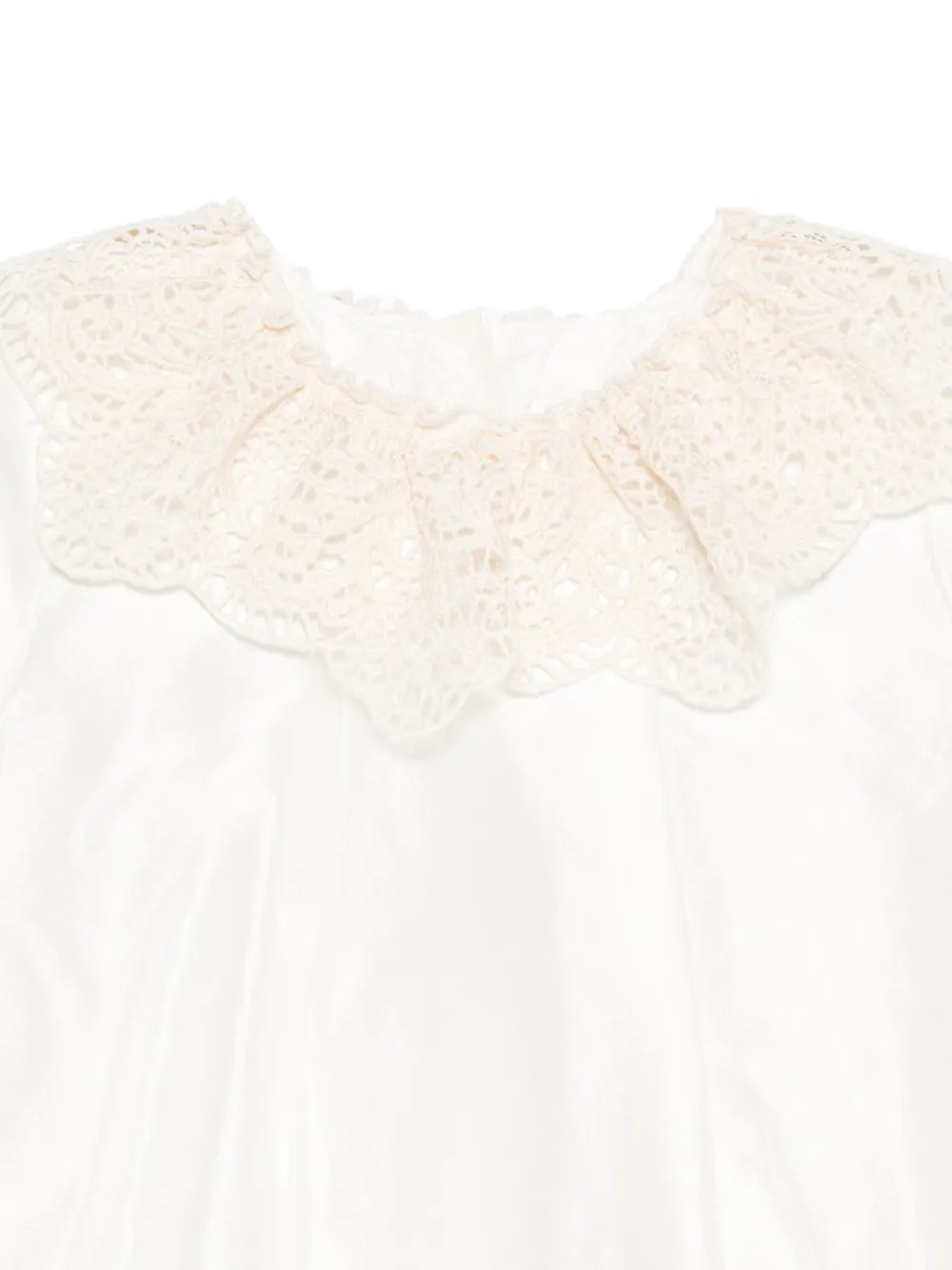 JESURUM BABY Gemma romper met kanten kraag Wit