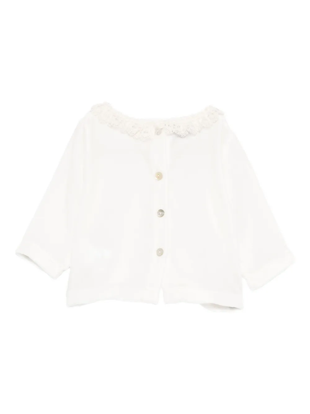 JESURUM BABY lace-trim blouse - Wit