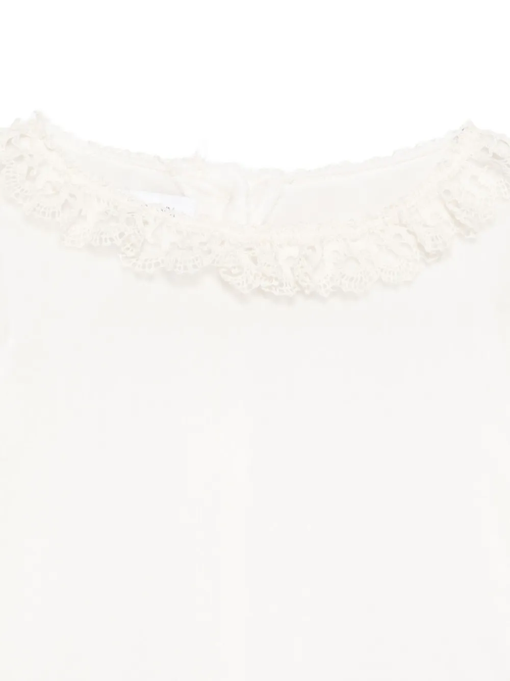 JESURUM BABY Shirt met afwerking van kant Wit