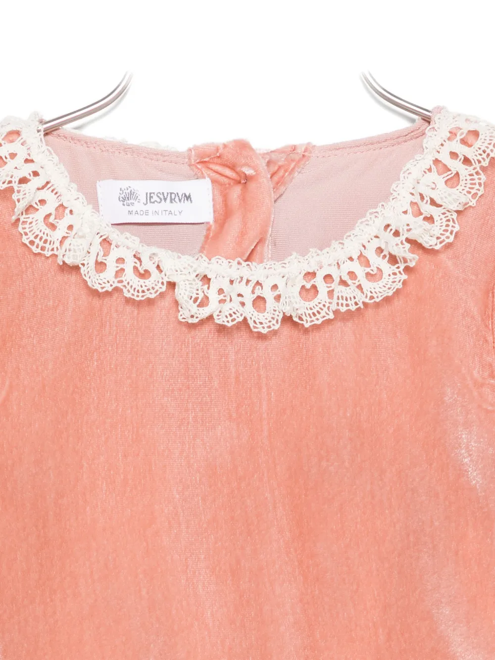 Jesurum Baby Lace-collar Blouse In Pink
