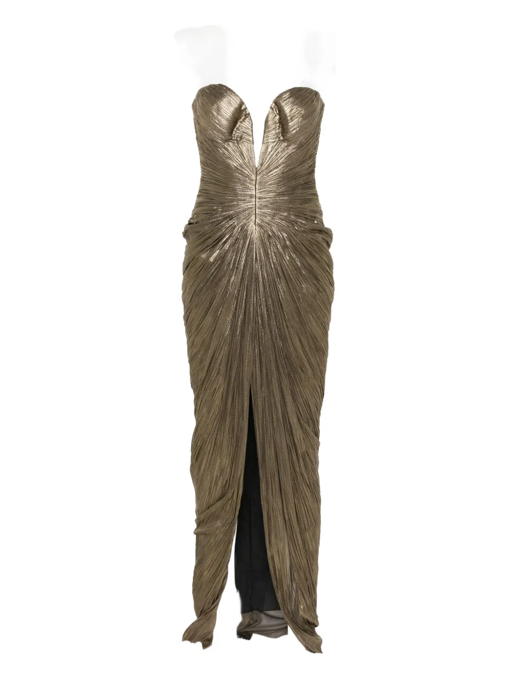 Maria Lucia Hohan Alessandra Maxi Dress In Gold