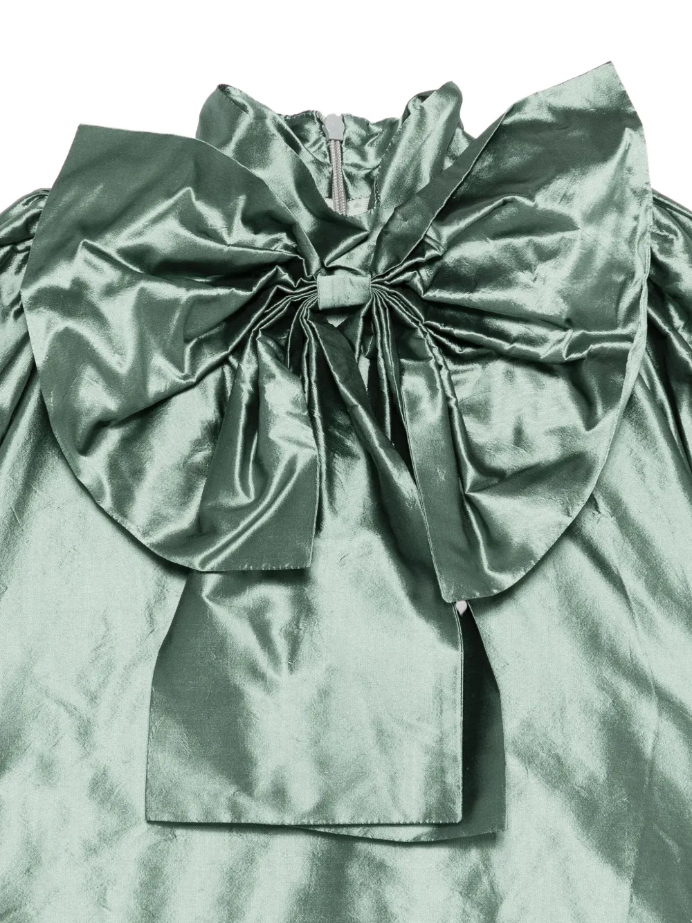 JESURUM BABY Jurk met gesmockte manchetten en strikdetail Groen