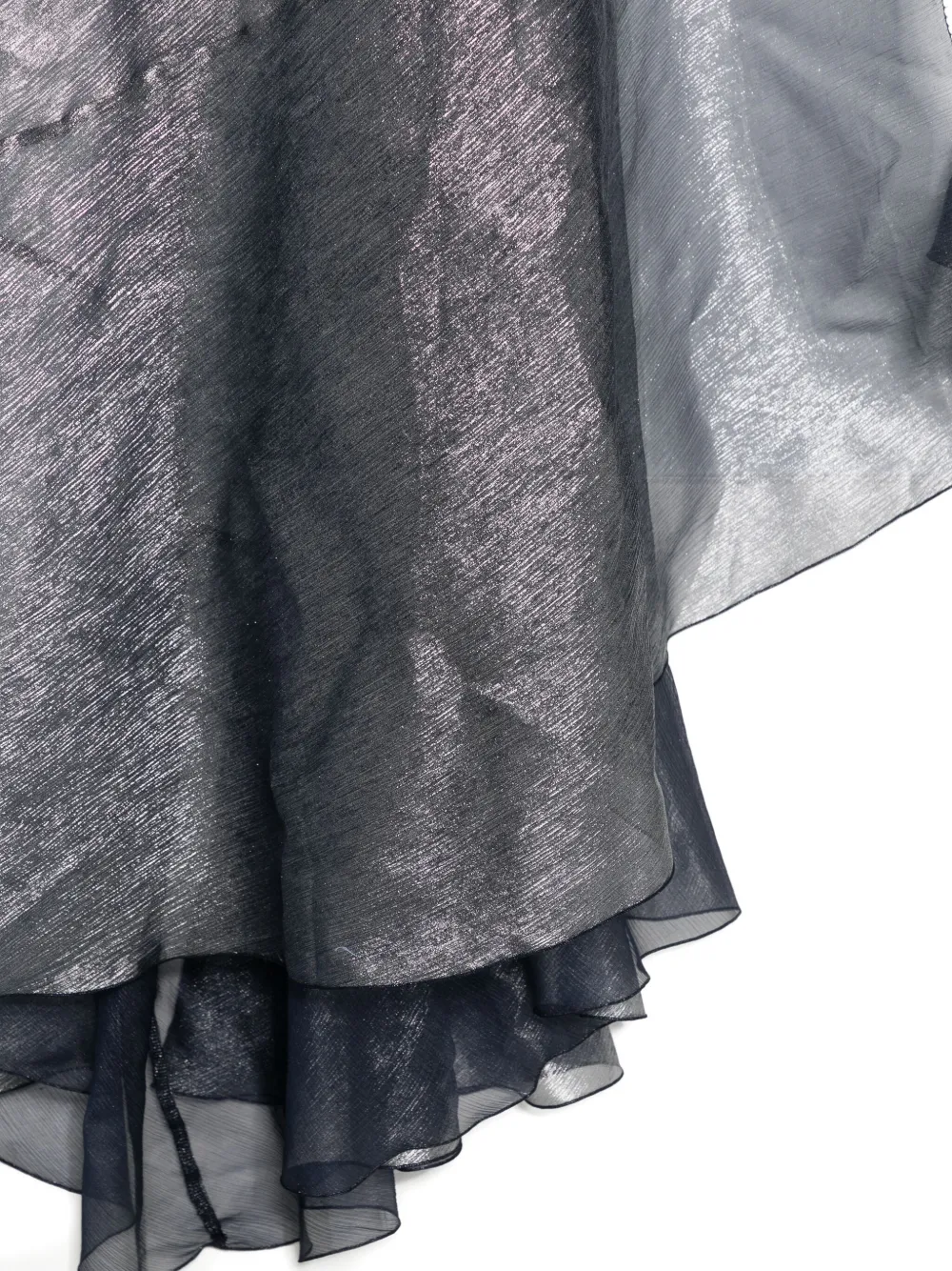 Maria Lucia Hohan Sillk Cape In Silver